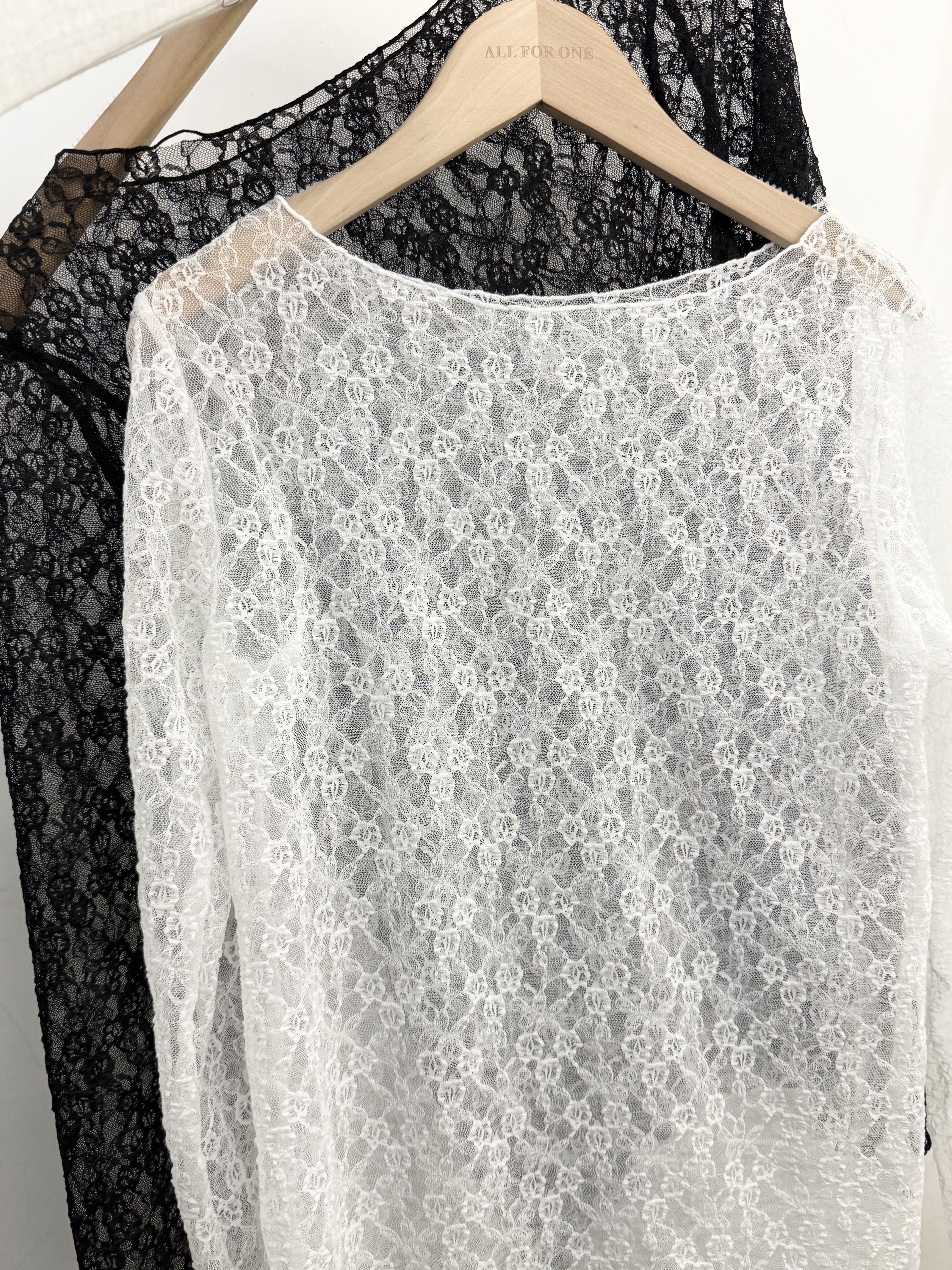 包邊圓領LACE TOP