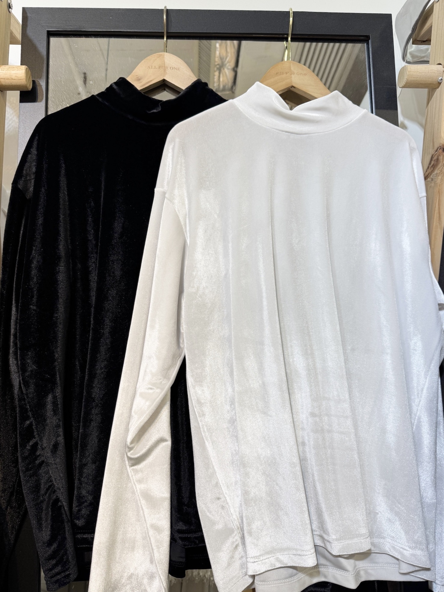 小企領絨面OVERSIZE TOP