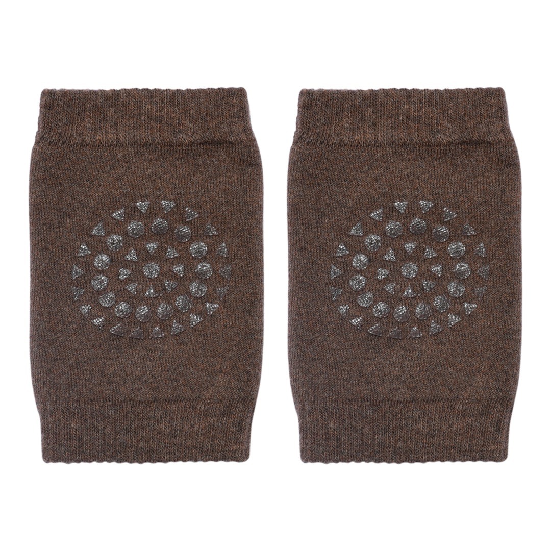 丹麥GoBabyGo 毛圈棉爬行護膝 - Chocolate