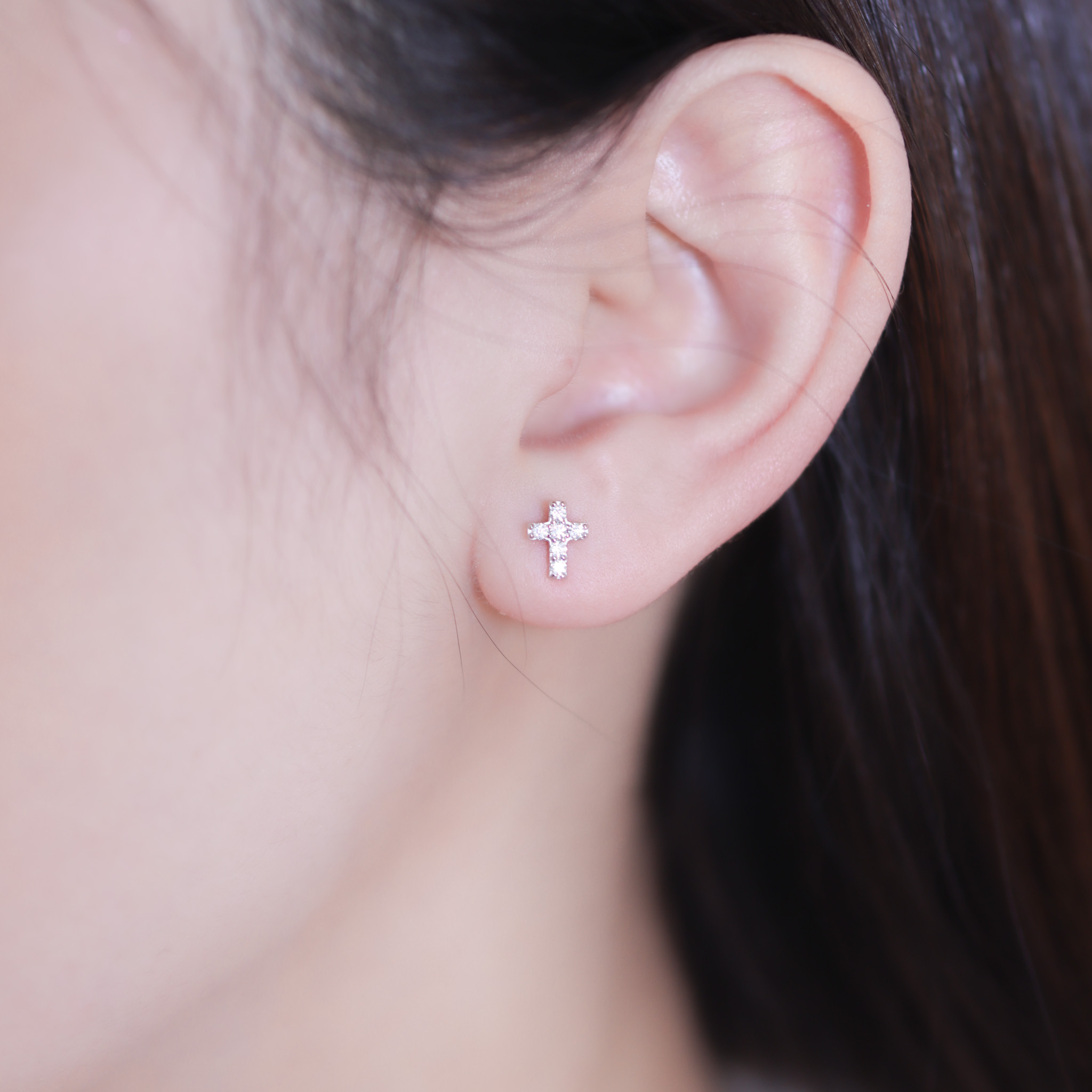 | 925純銀・白金 | 從心相信耳環 | EA0897 |