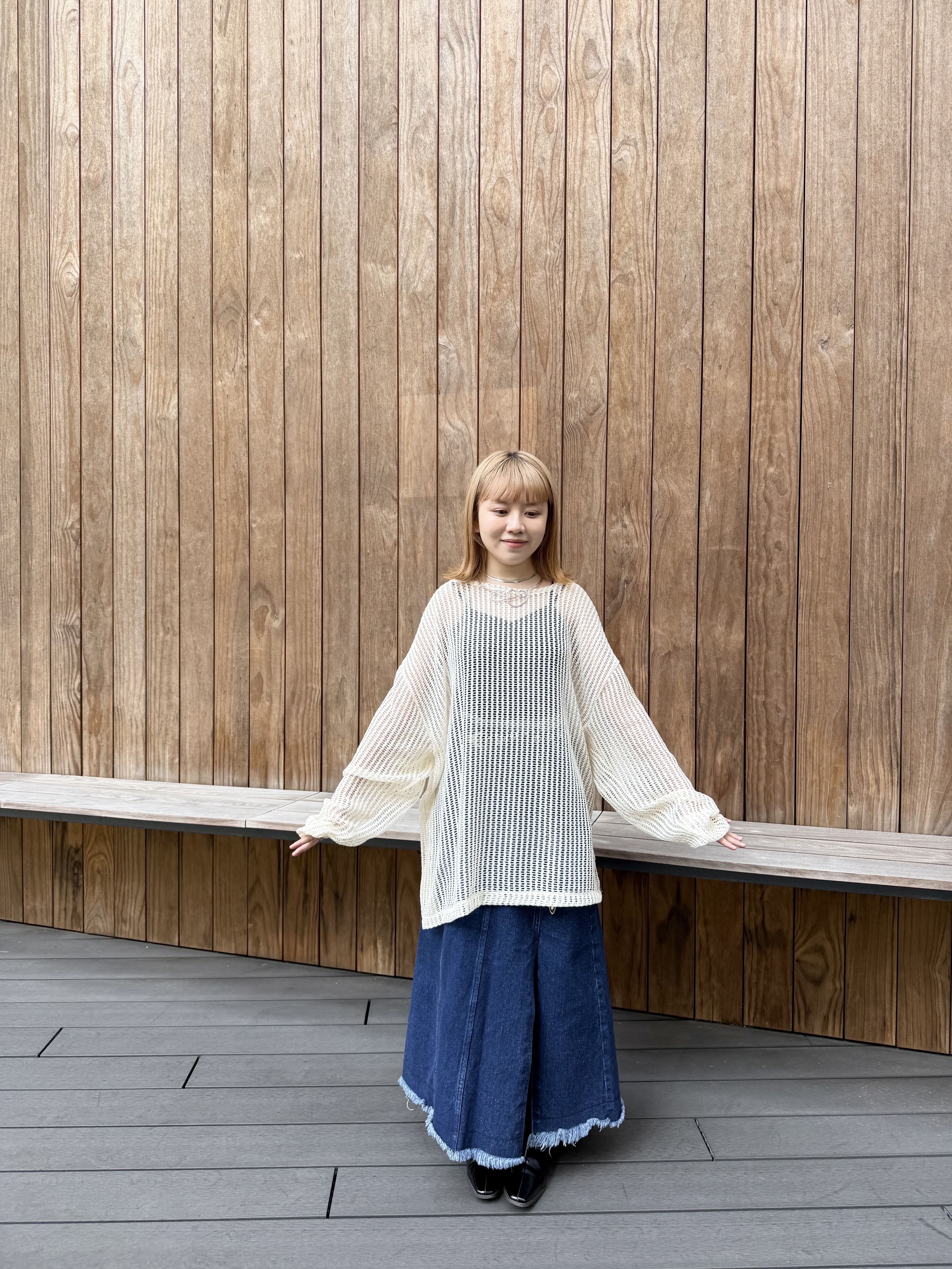 基本網網Oversize top