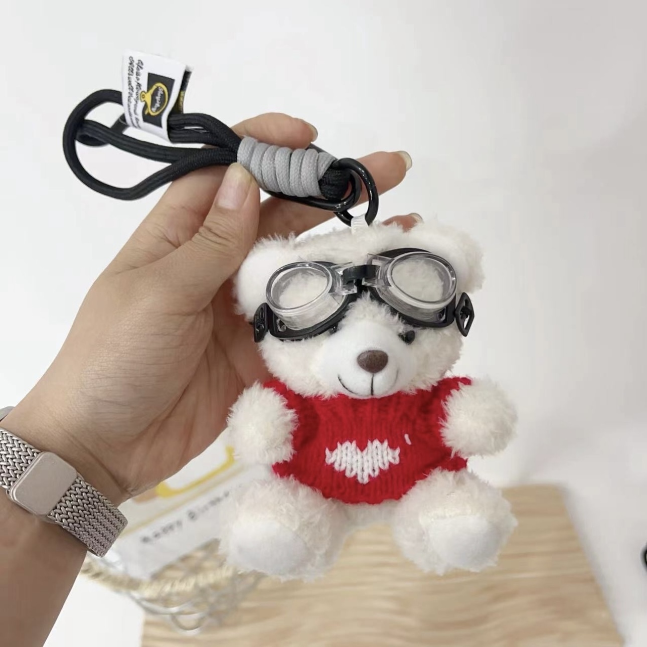 代購 飛行員小熊 小相機 絨毛吊飾 飾品可拆 多款 /預購