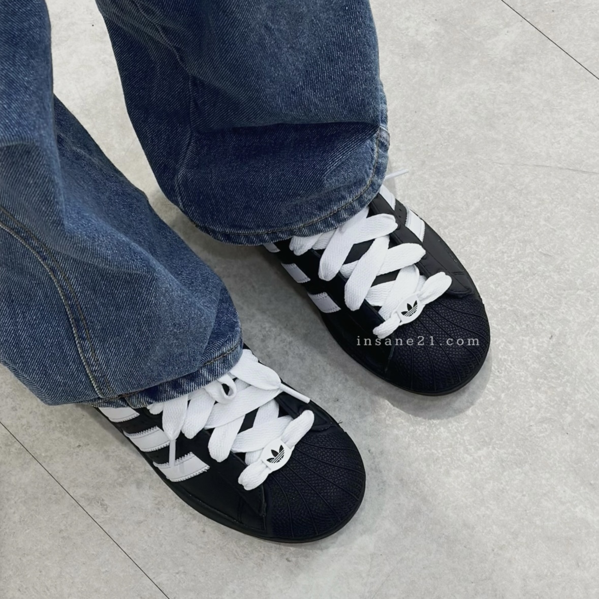 ADIDAS SUPERSTAR 2.0 貝殼頭 黑白復古 休閒鞋 女鞋 愛迪達 JI3538