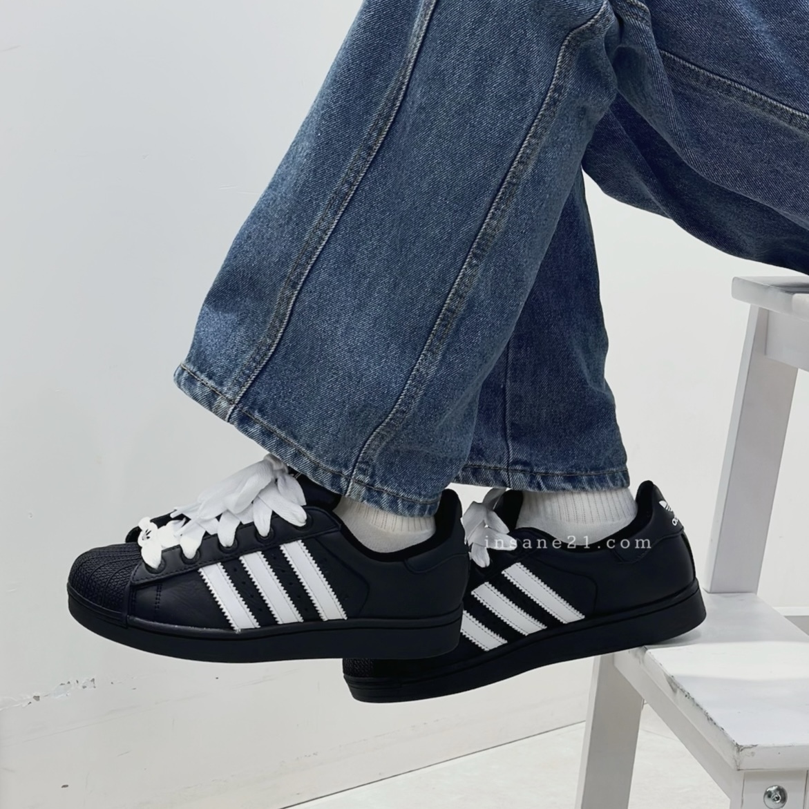 ADIDAS SUPERSTAR 2.0 貝殼頭 黑白復古 休閒鞋 女鞋 愛迪達 JI3538