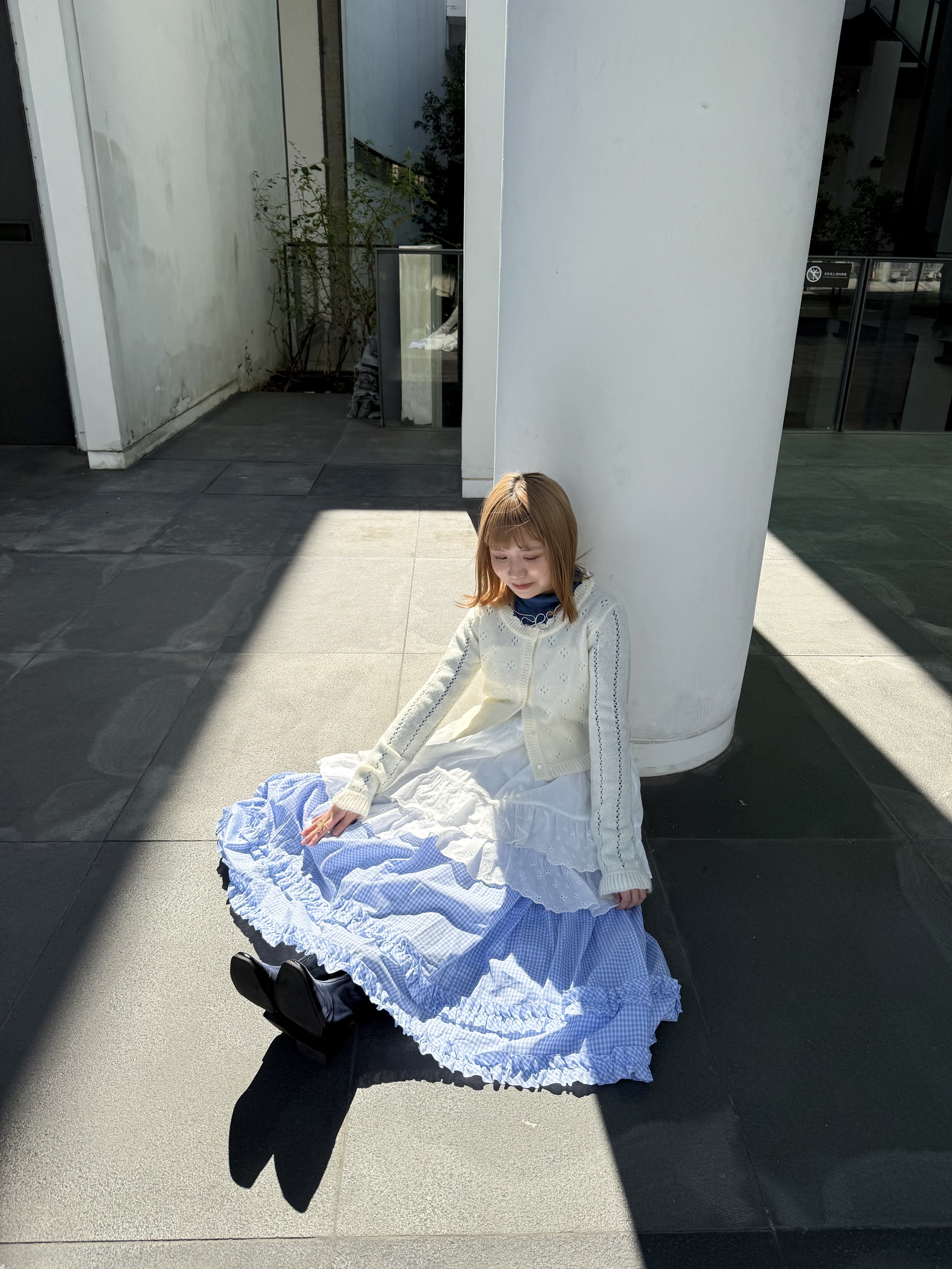 百變造形感可調花邊layer短OPS