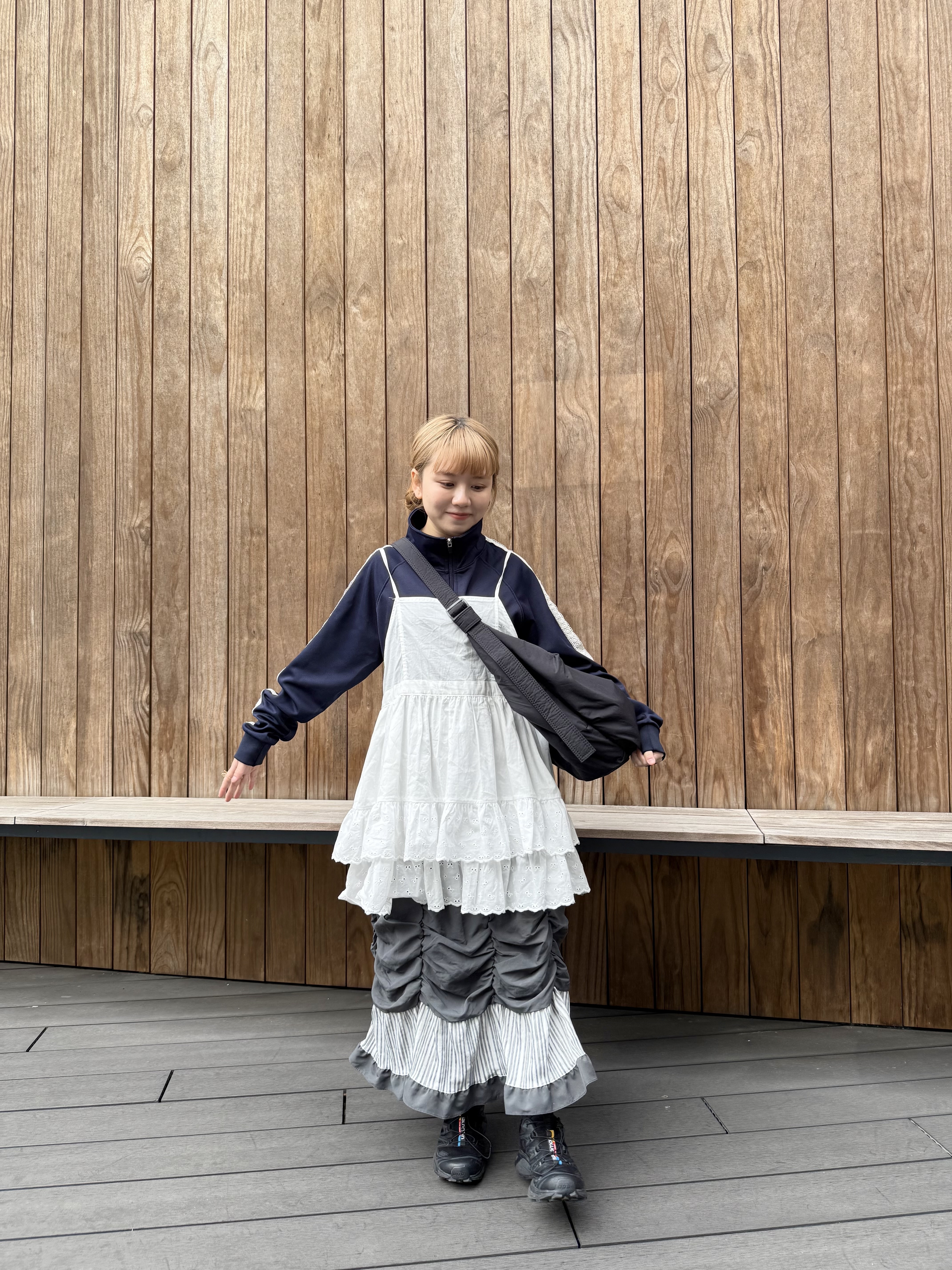 百變造形感可調花邊layer短OPS