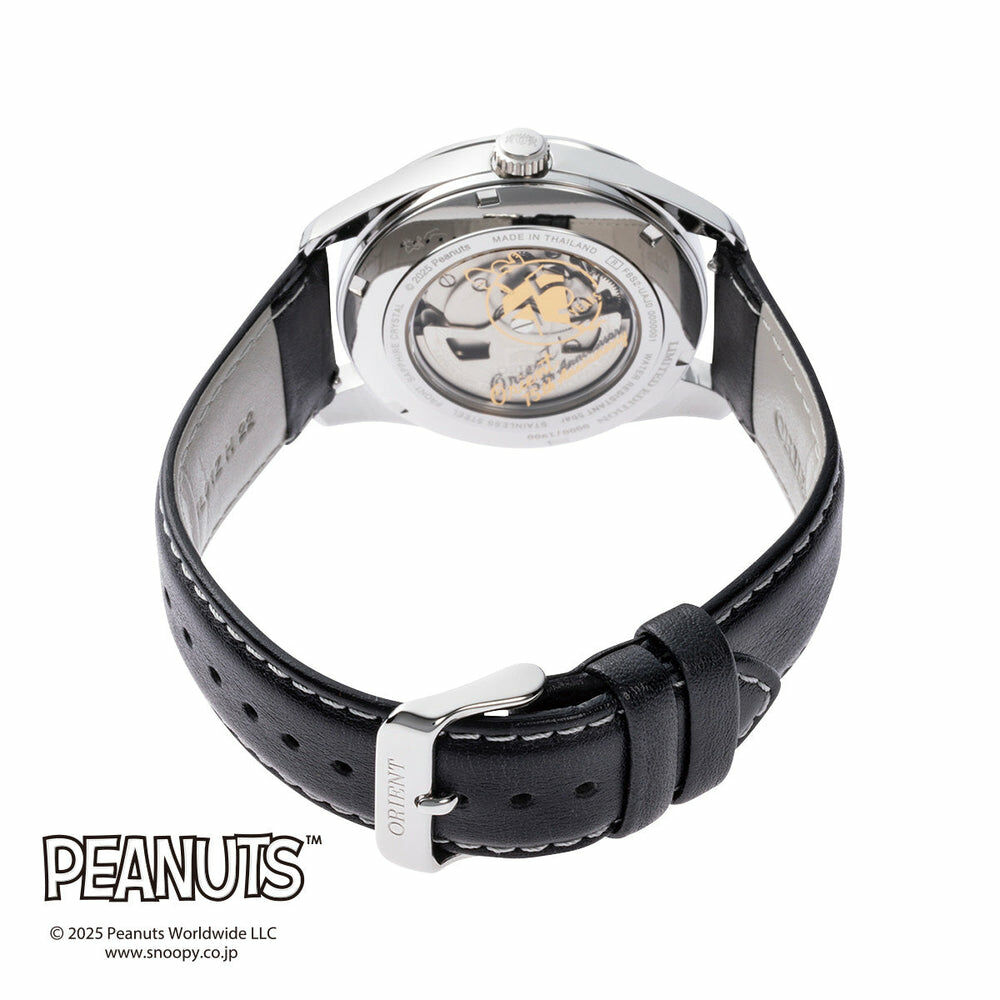 【未使用】Orient × PEANUTS 75周年記念 RN-AR0011S Orient x Peanuts Mechanical Contemporary Open Heart Snoopy