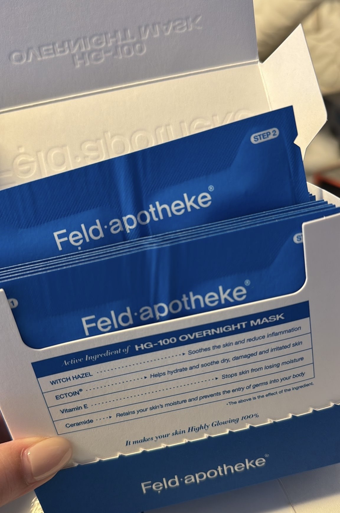 Feld.apotheke Hg-100睡眠安瓶面膜霜