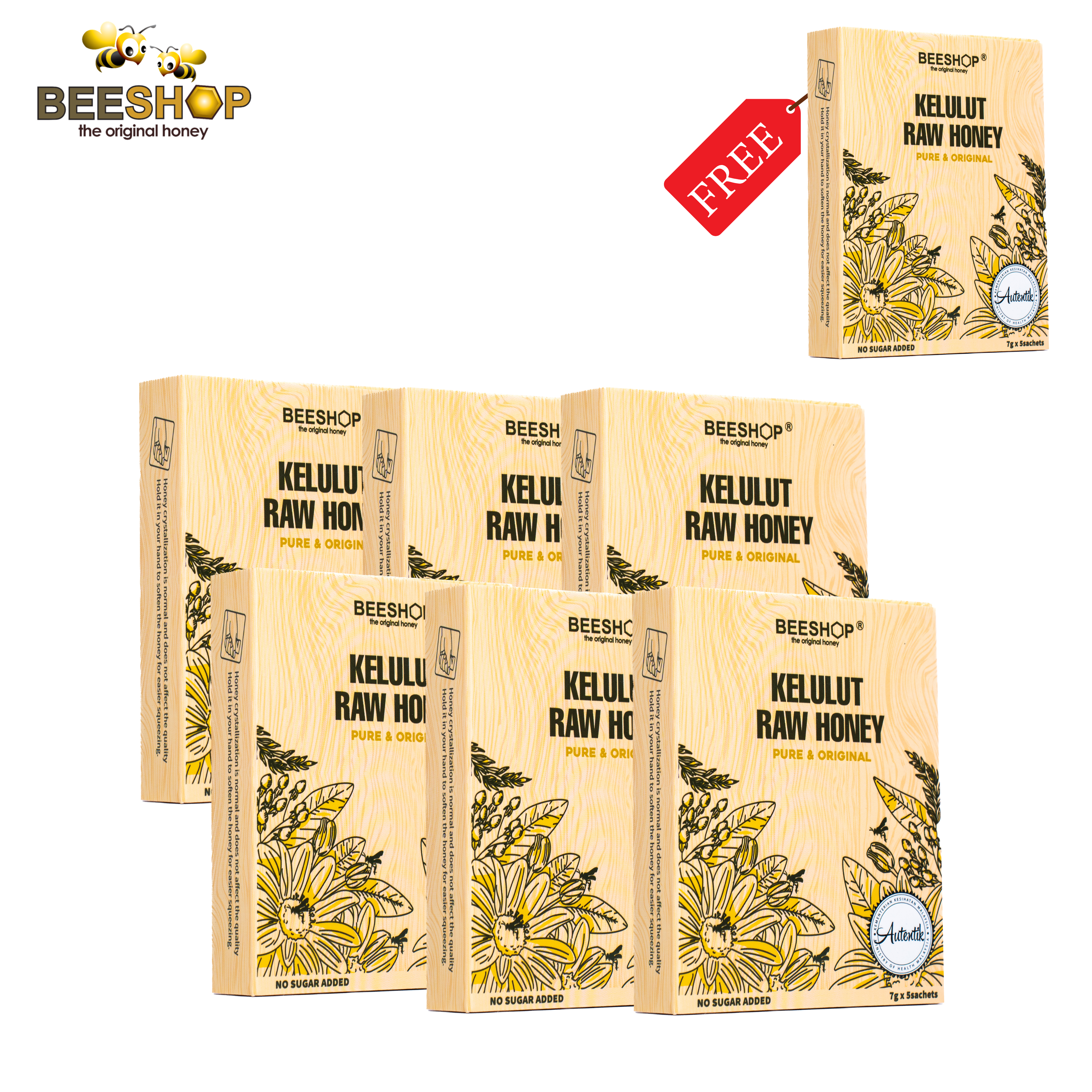 Kelulut Honey Sachey (Buy 6 Free 1)