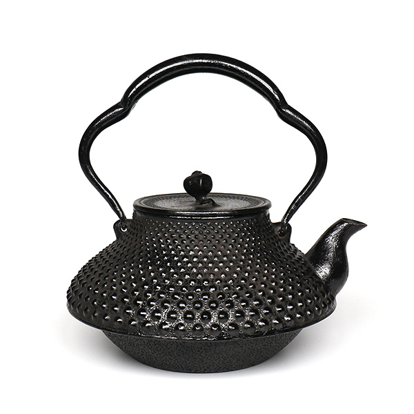 【及川寛治 遺作】古式龜甲霰 鐵壺1.4L