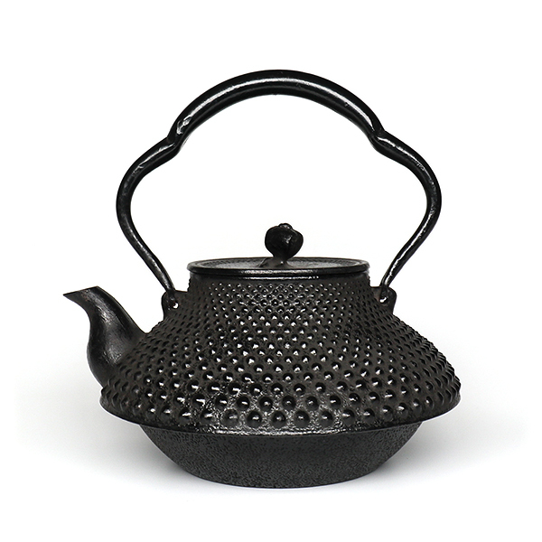 【及川寛治 遺作】古式龜甲霰 鐵壺1.4L