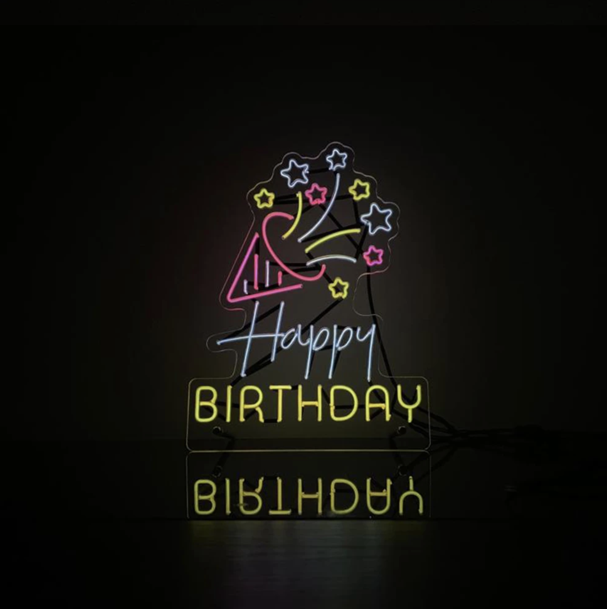 EL005. Happy Birthday 幼線燈牌丨Amazing Neon