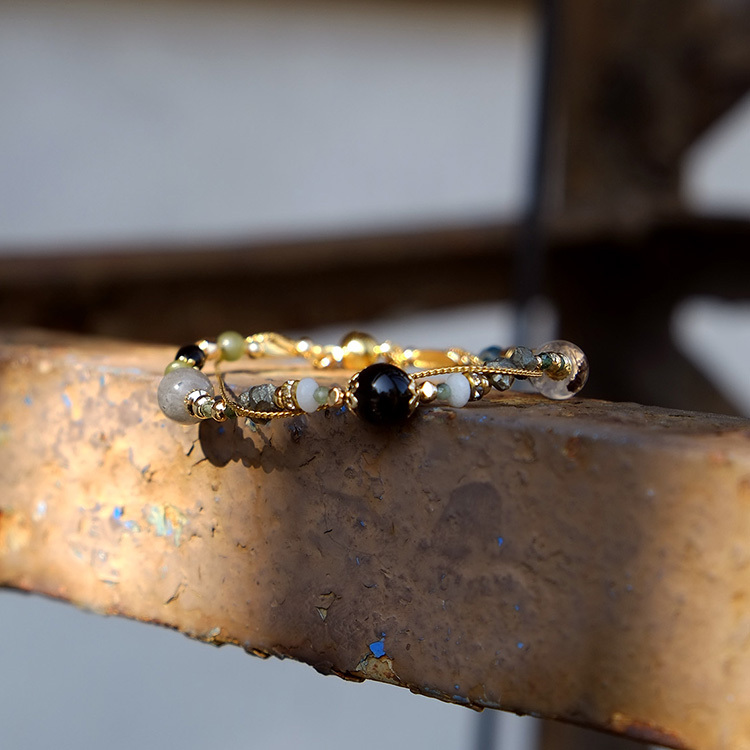 《嘉義意象》阿里山  • 雲霧之森 – 黑曜石 – 手鍊