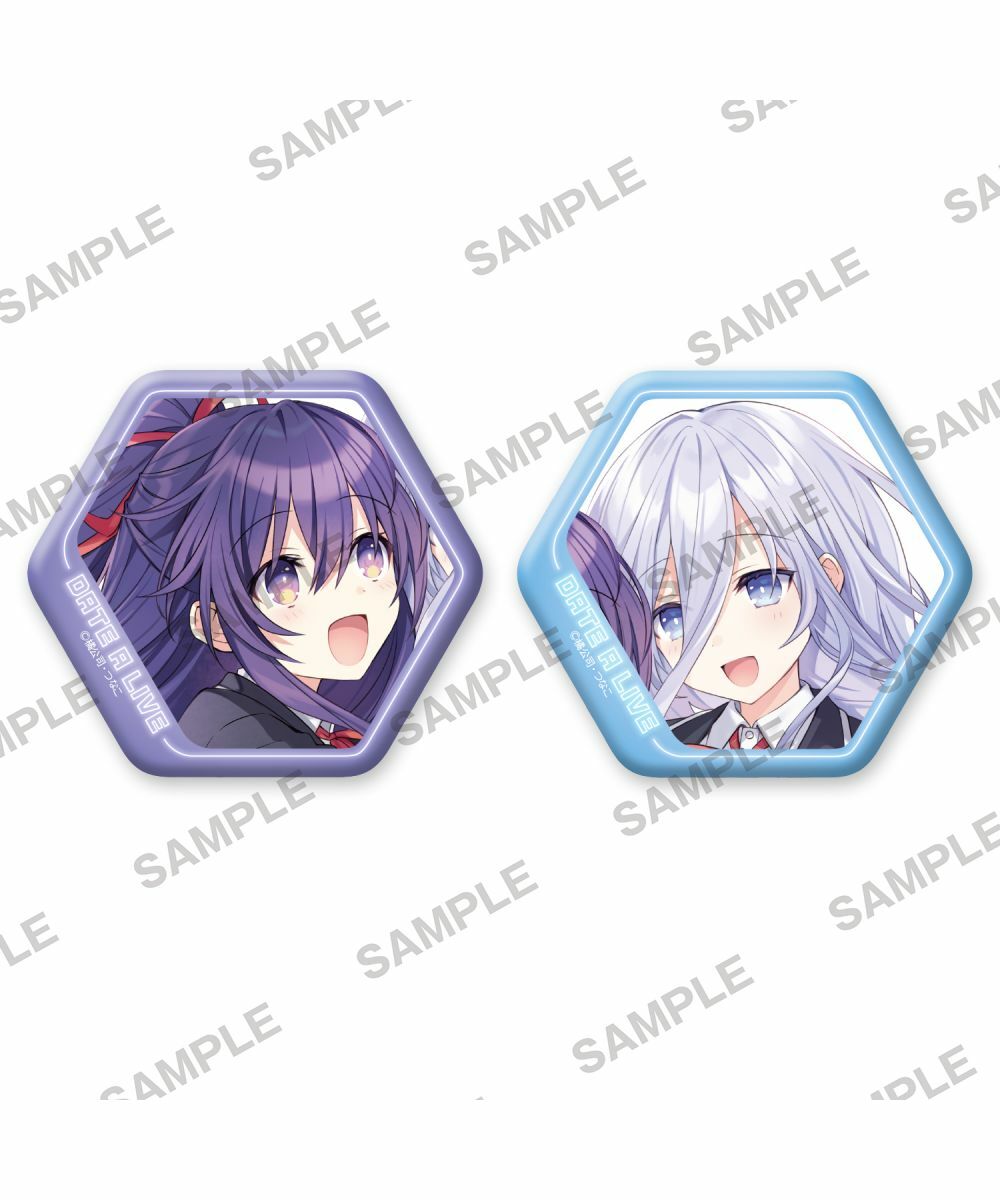 預購-『約會大作戰DATE A LIVE』 徽章2入套組 十香＆澪【日本進口精品】