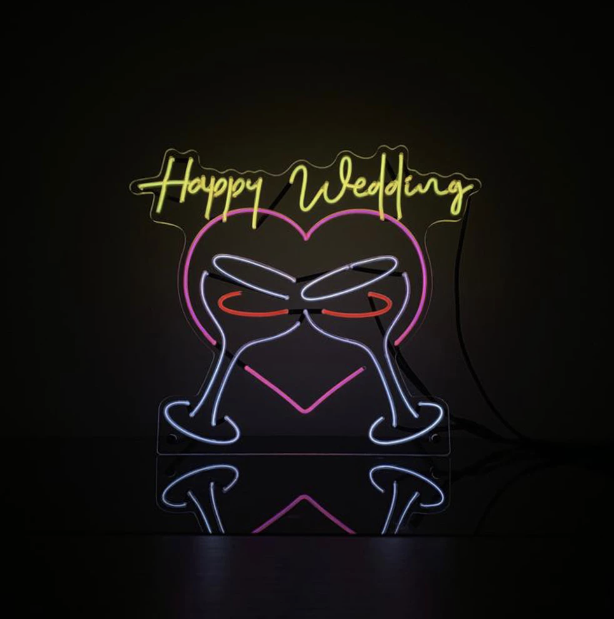 EL009. Happy Wedding 幼線燈牌丨Amazing Neon