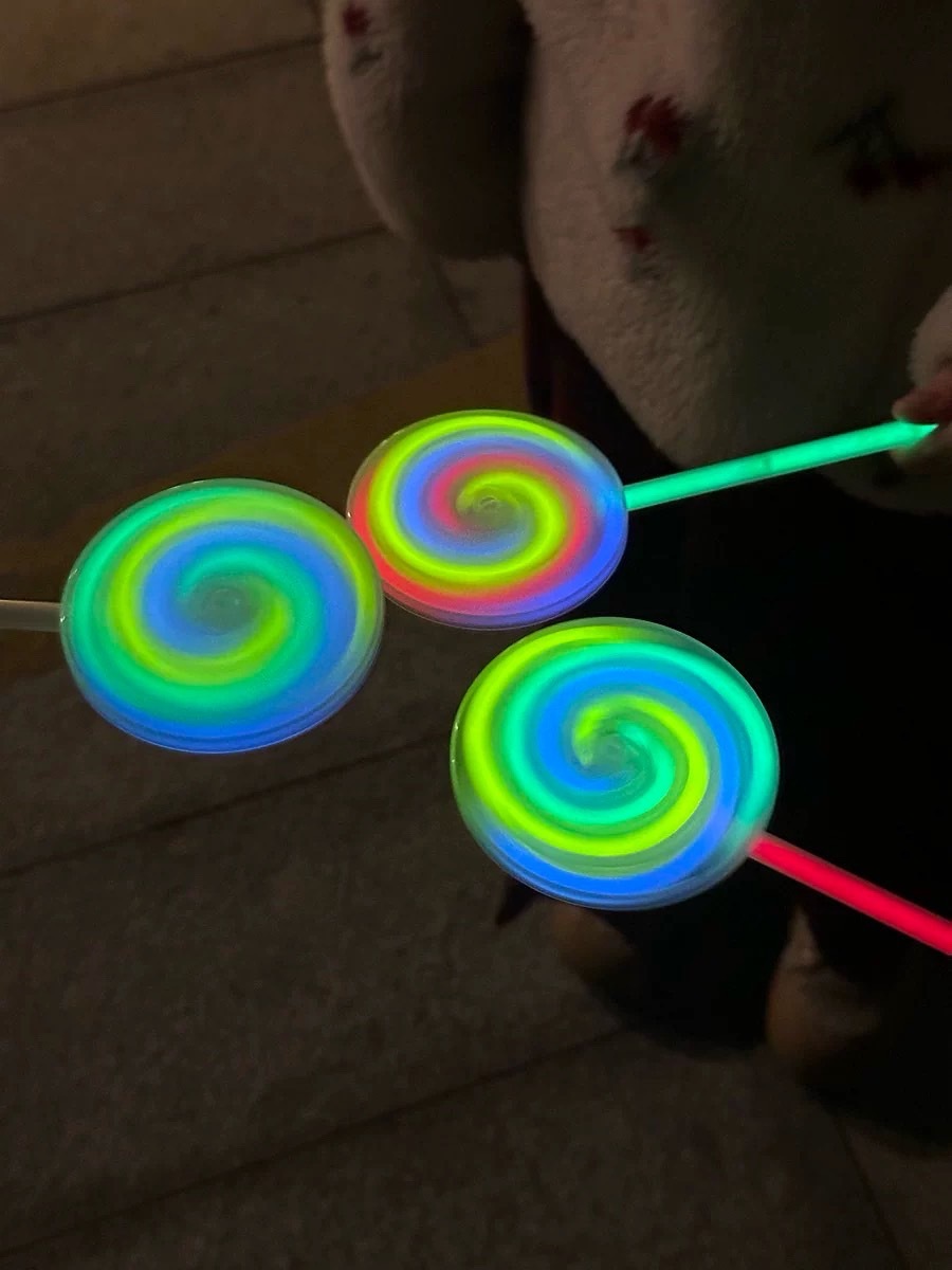 發光旋轉 螢光棒棒糖🍭