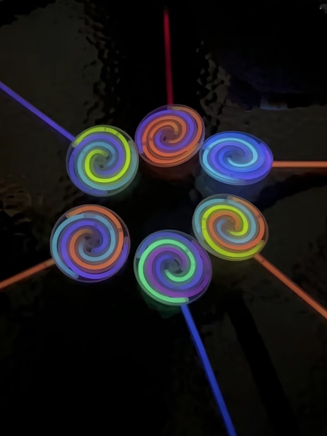 發光旋轉 螢光棒棒糖🍭