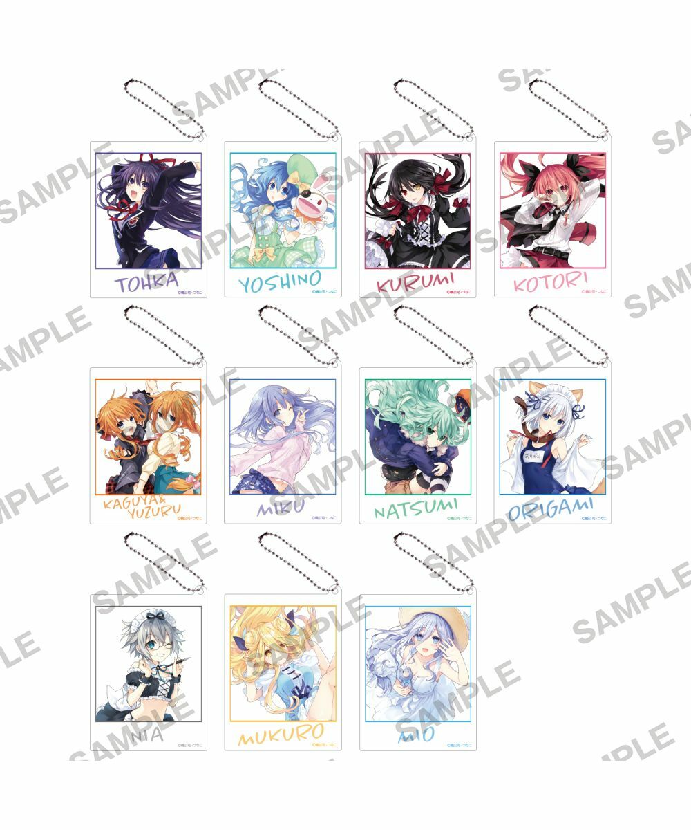 預購-『約會大作戰DATE A LIVE』 壓克力相片風小卡鑰匙圈 PACK盲盒販售 隨機出貨【日本進口精品】
