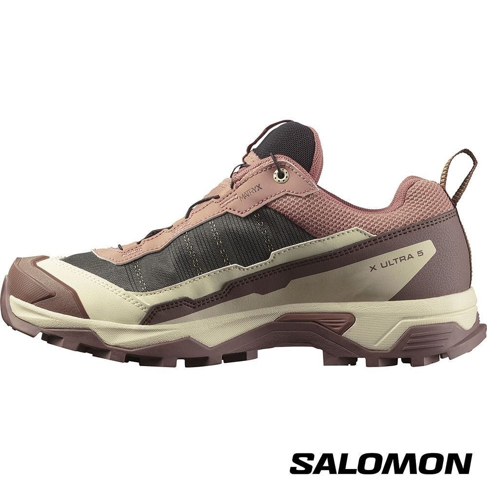 【SALOMON】女 X ULTRA 5 Goretex 低筒登山鞋 木紋棕/烘豆褐/藤棕 /L47726000