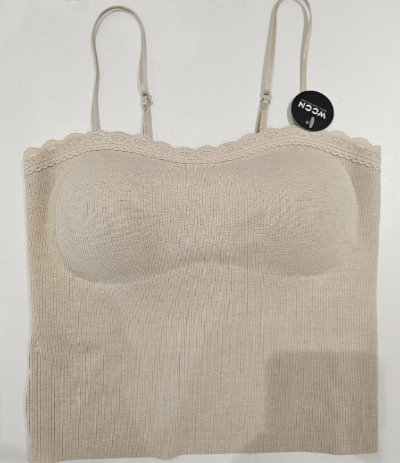 1 (BB33) CREAM BRALETTE - FREE SIZE