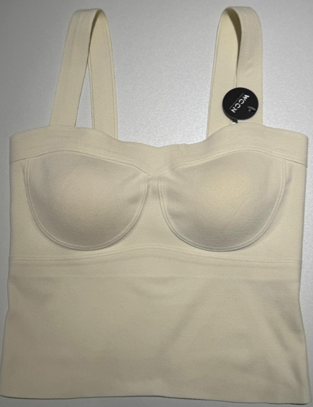 1 (BB37) CREAM BRALETTE - FREE SIZE
