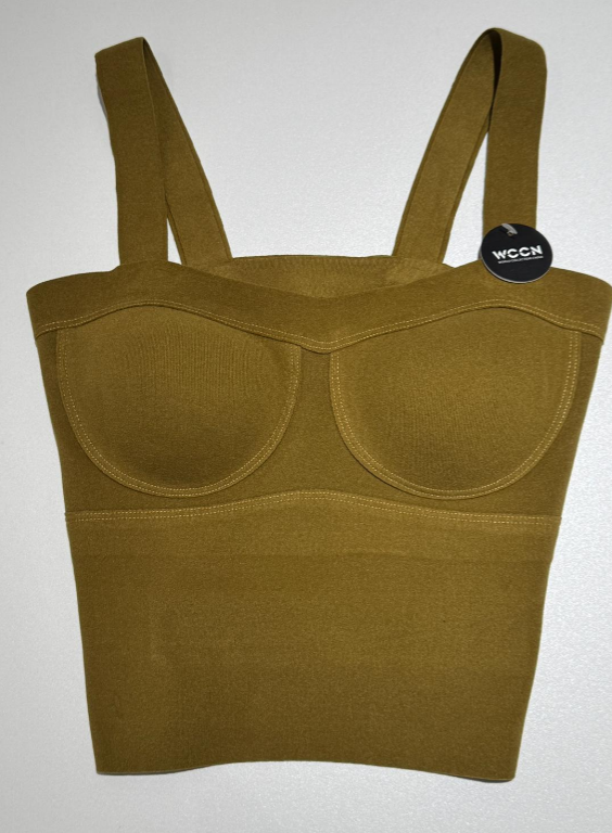 1 (BB38) OLIVE BRALETTE - FREE SIZE