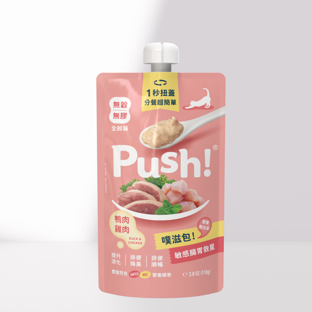 【旗艦主食肉泥】敏感腸胃救星（鴨肉鱈魚）110g