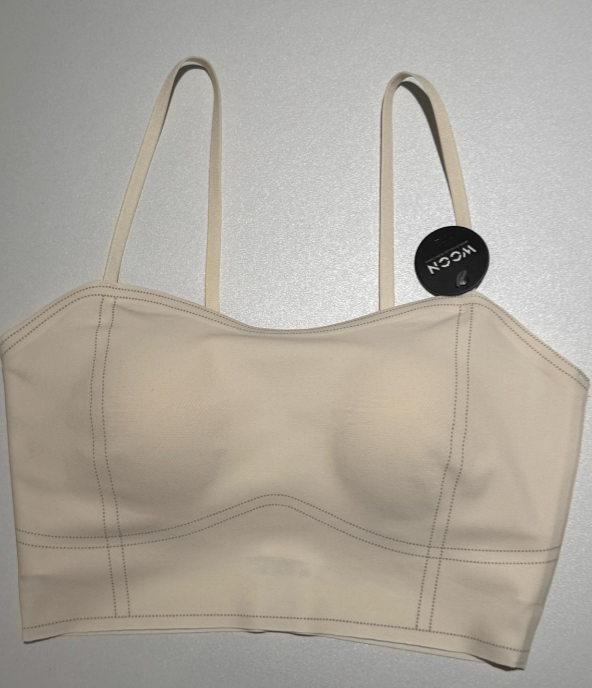 1 (BB39) CREAM BRALETTE - M SIZE (CUP A&B)
