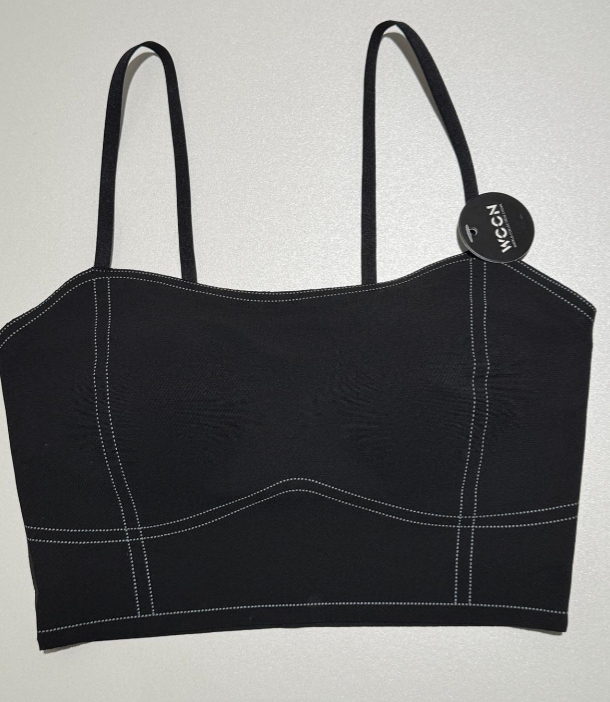 1 (BB41) BLACK BRALETTE - L SIZE (CUP C&D)