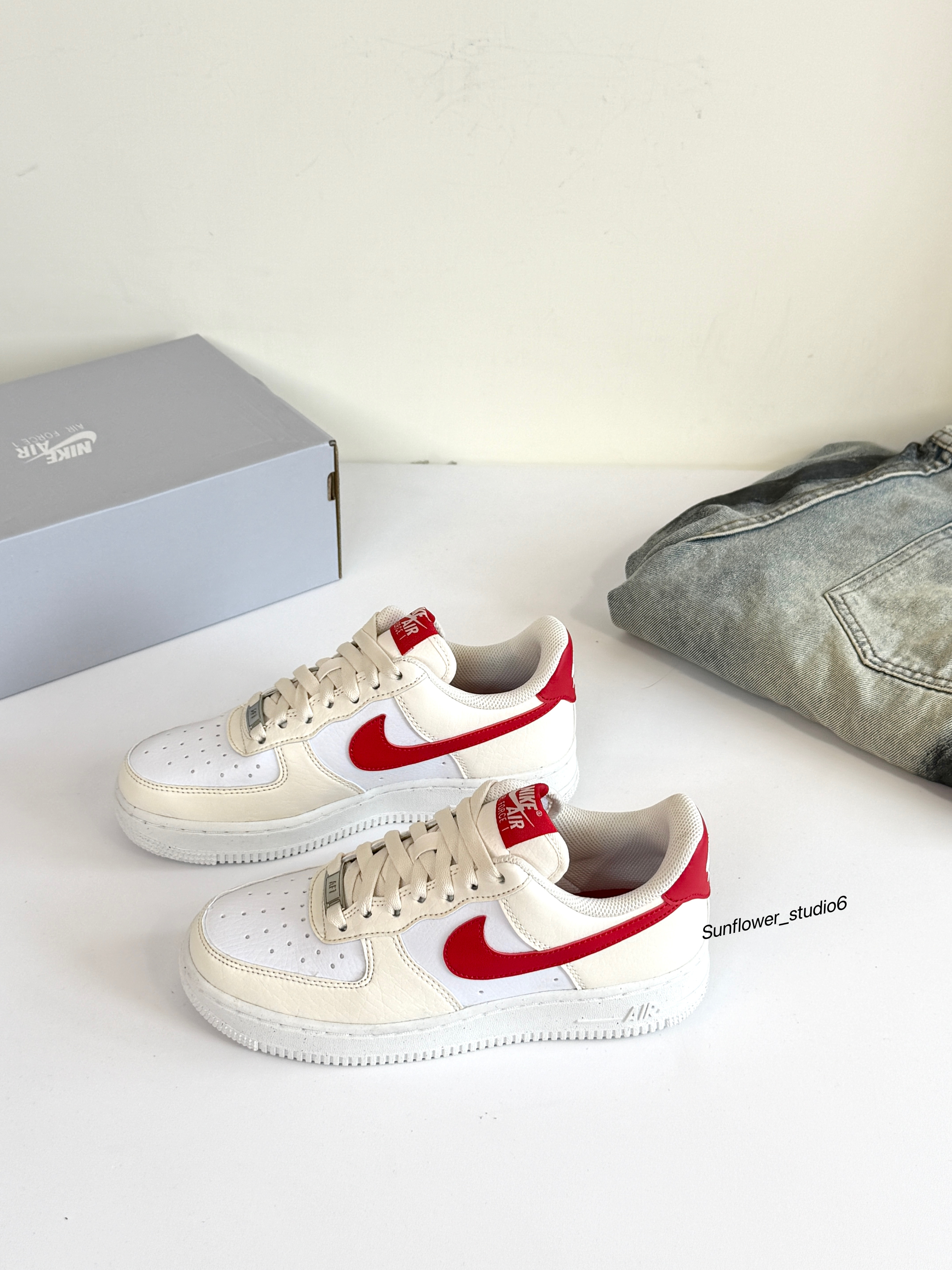 Nike Air Force 1 AF1 奶油櫻桃 奶油色 紅色 荔枝皮 女款 DC9486-109/預購