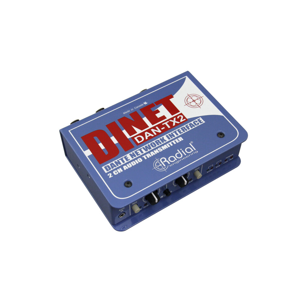 Radial Radial / DiNET DAN-TX2 Dante™ 雙通道網路音頻發射器 第 2 張圖片｜三峽配件 / 週邊