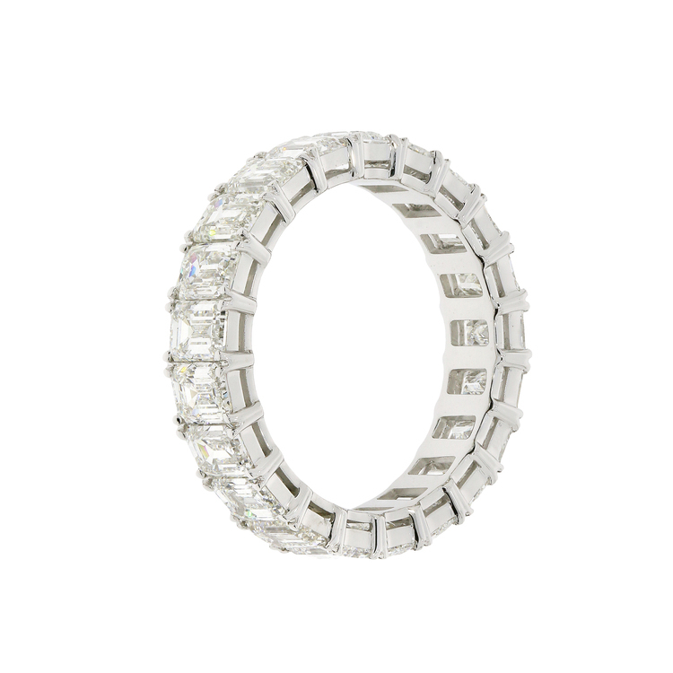 Emerald Cut Diamond Eternity Ring