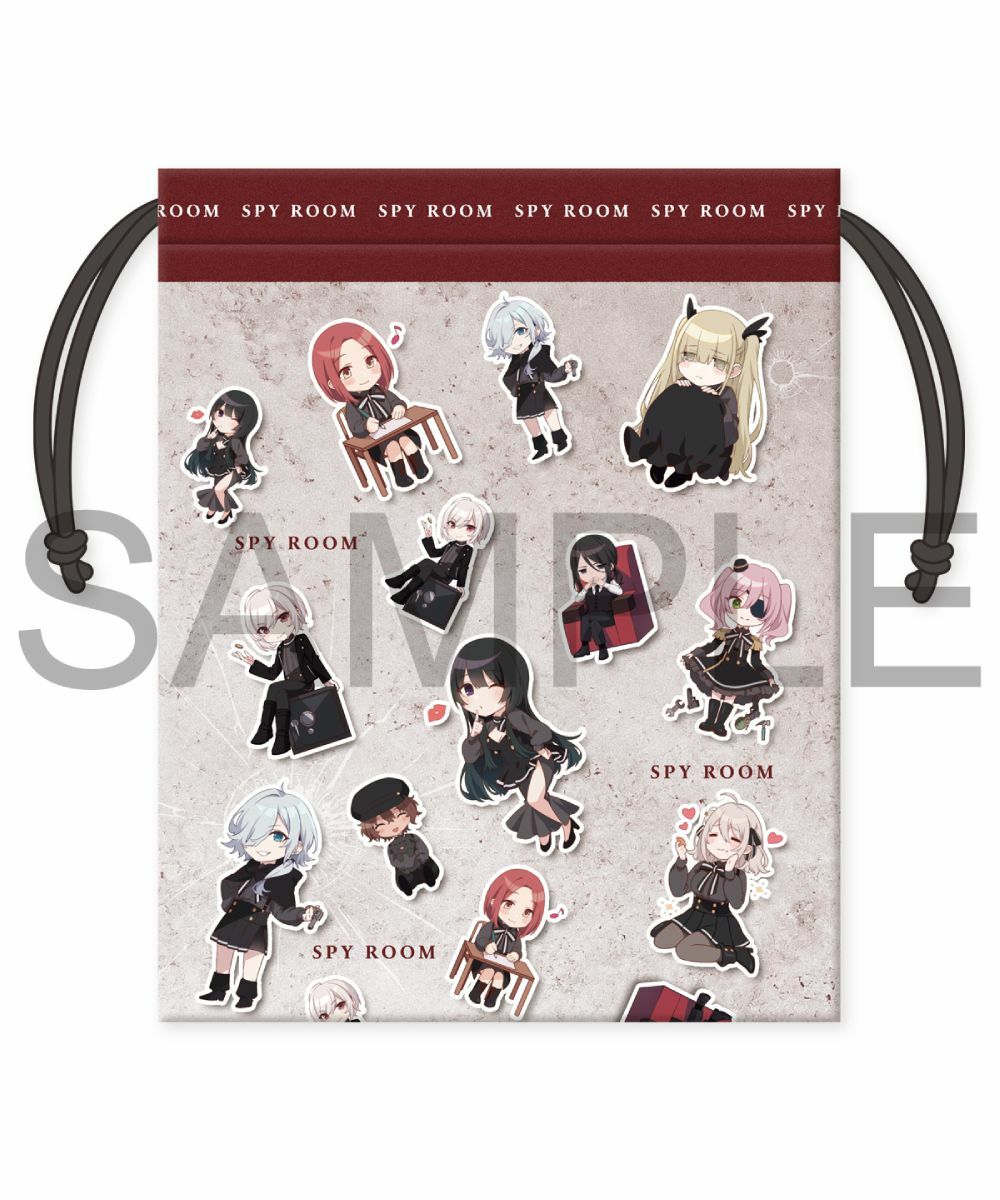預購-『間諜教室』 「燈火」小隊 Q版角色 束口袋【日本進口精品】