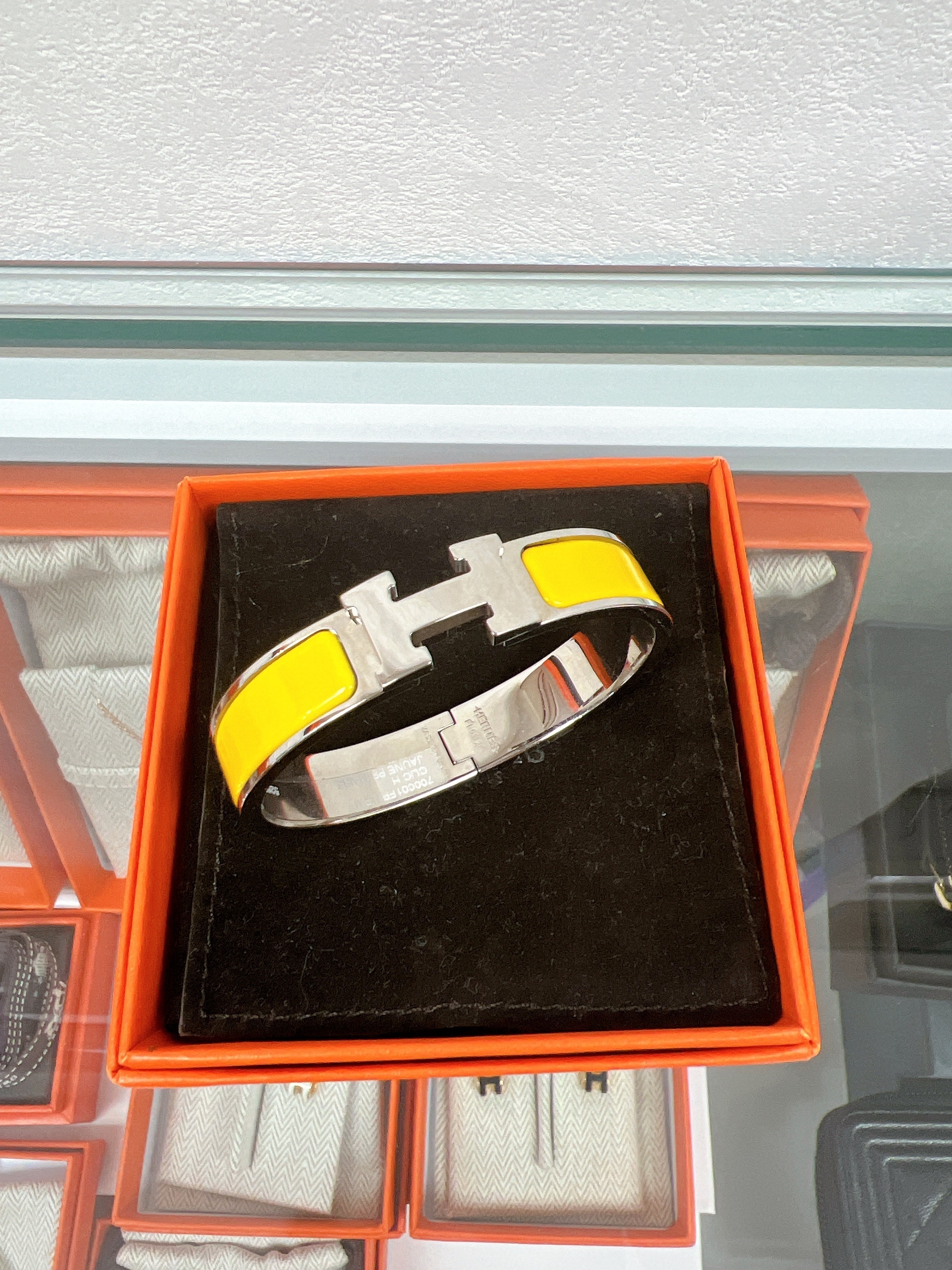 Hermes clic h bracelet PM (yellow/ PHW)