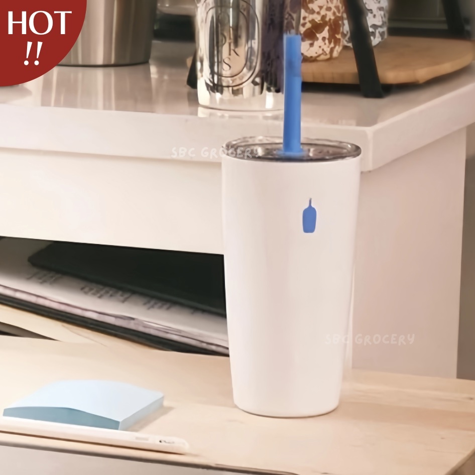 【24H出貨】𝗕𝗹𝘂𝗲 𝗕𝗼𝘁𝘁𝗹𝗲 藍瓶可替換式兩用隨行杯(大容量)