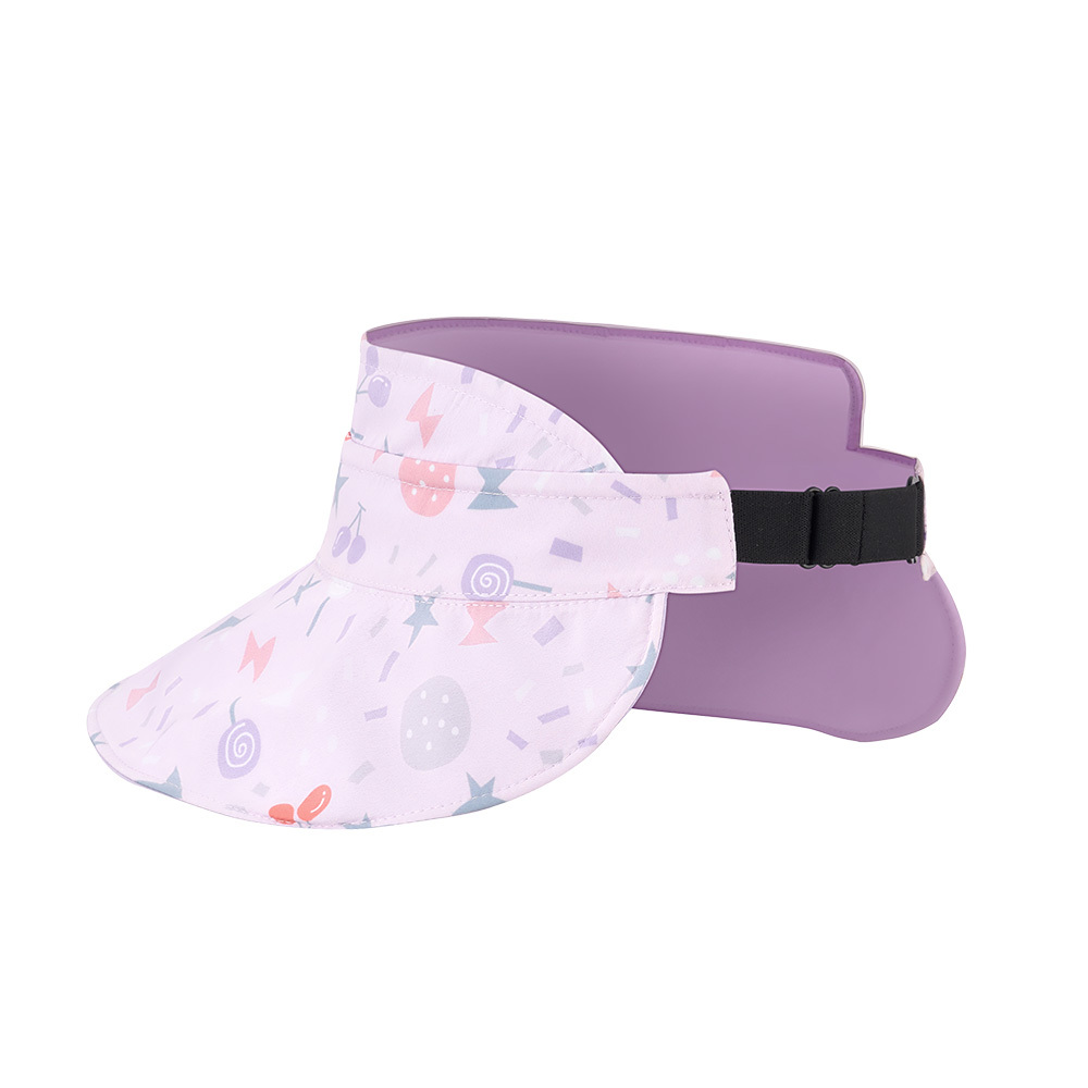 台灣BrilleBrille UPF50+物理防曬鬆緊版雙面中空帽 - 繽紛跳跳糖（大人也可戴）