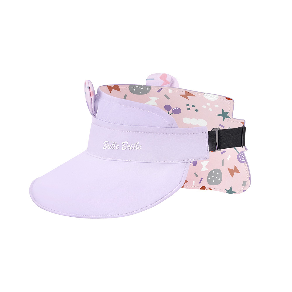 台灣BrilleBrille UPF50+物理防曬鬆緊版雙面中空帽 - 繽紛跳跳糖（大人也可戴）