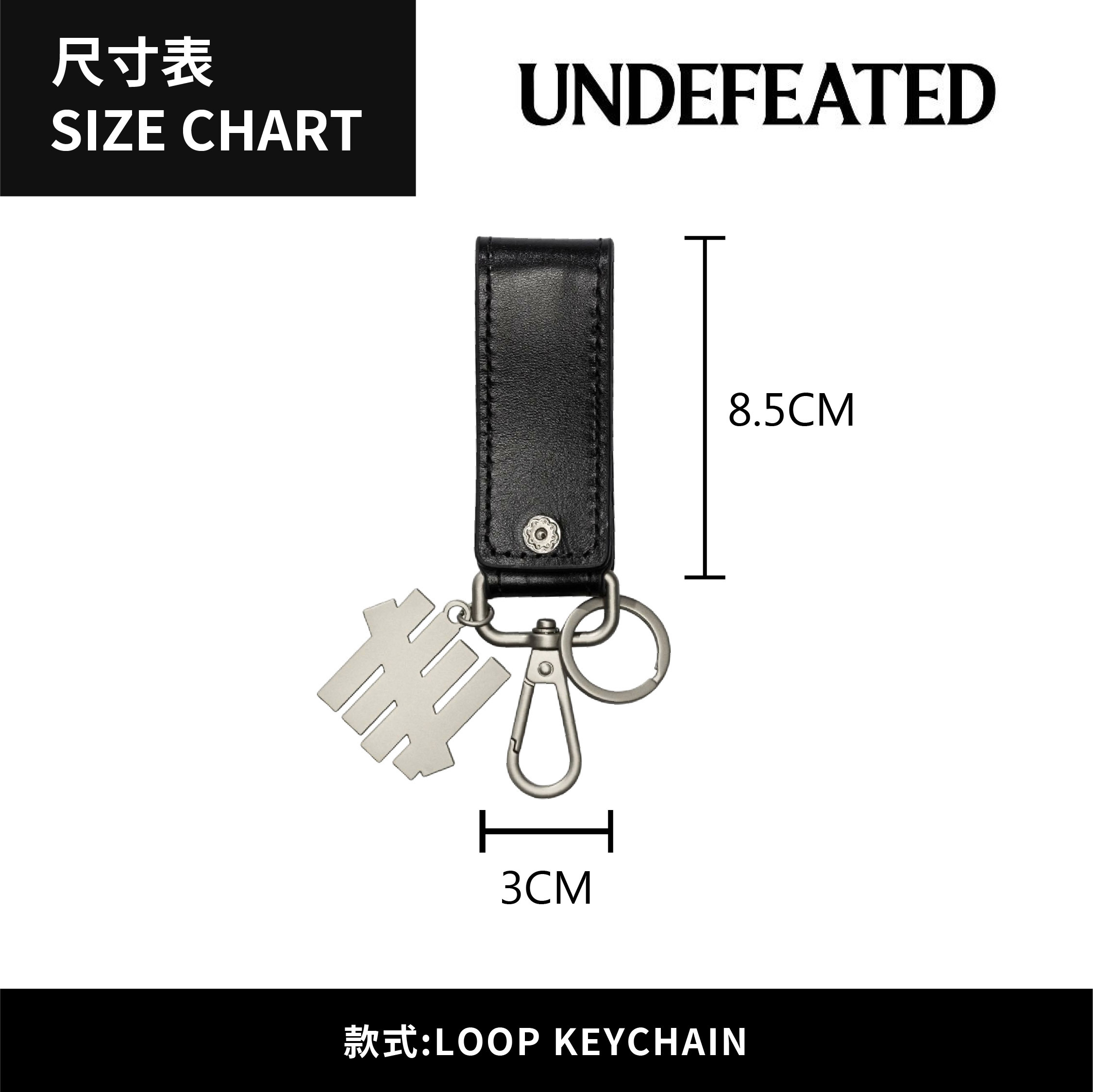 ☆ETW☆【EASY TO WEAR】UNDEFEATED LOOP KEYCHAIN 鑰匙圈