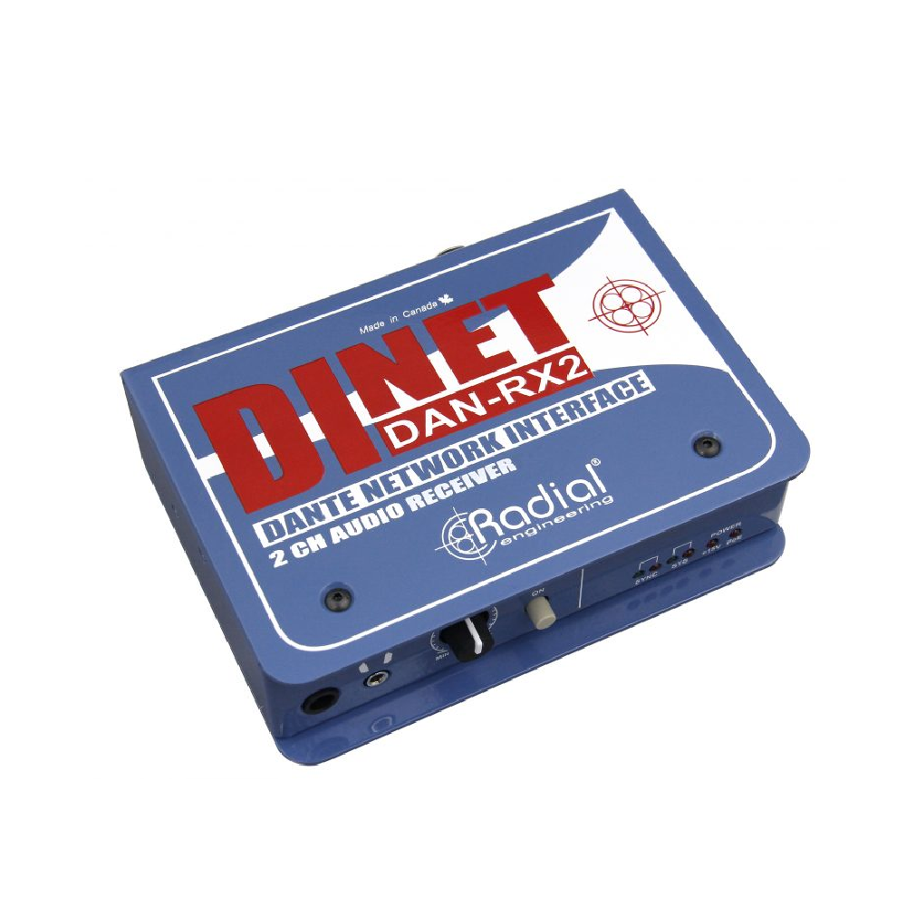 Radial Radial / DiNET DAN-RX2 Dante™ 雙通道網路音頻接收器 第 2 張圖片｜三峽配件 / 週邊