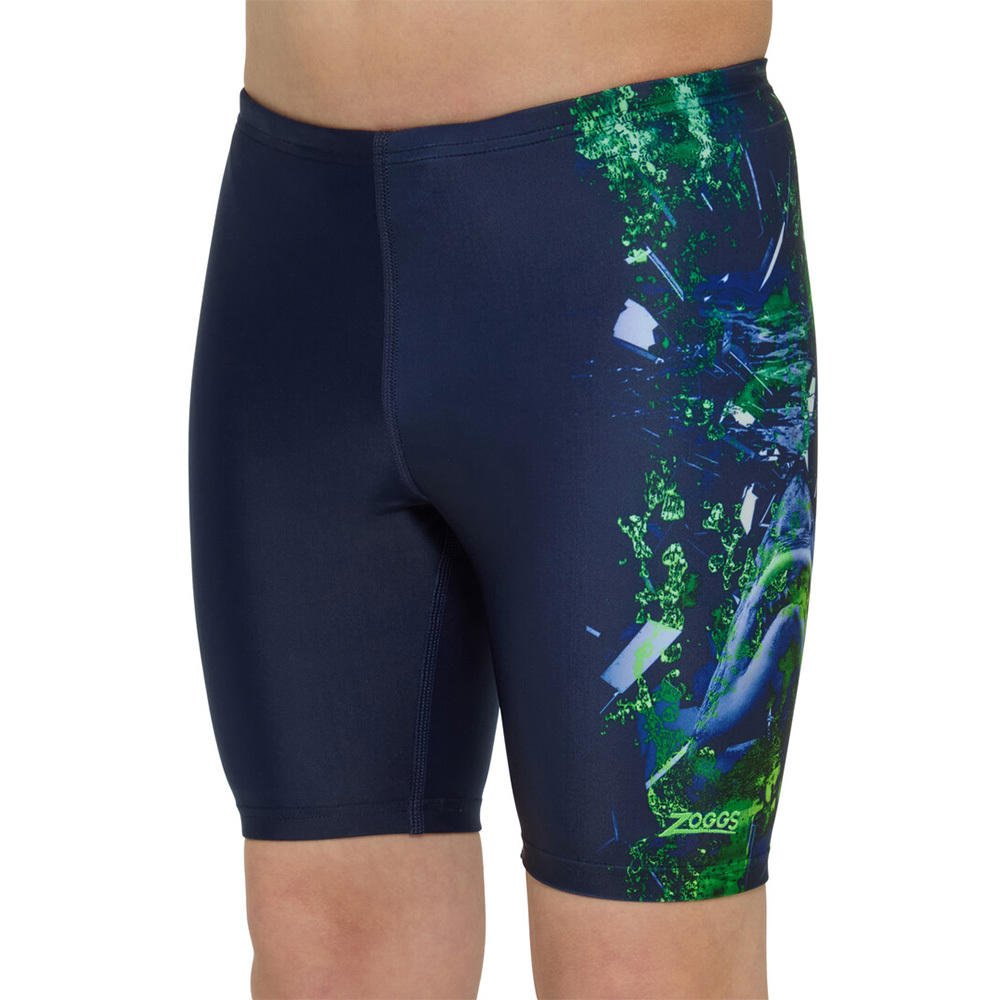 ZOGGS 男孩《鯊影印象》運動五分泳褲