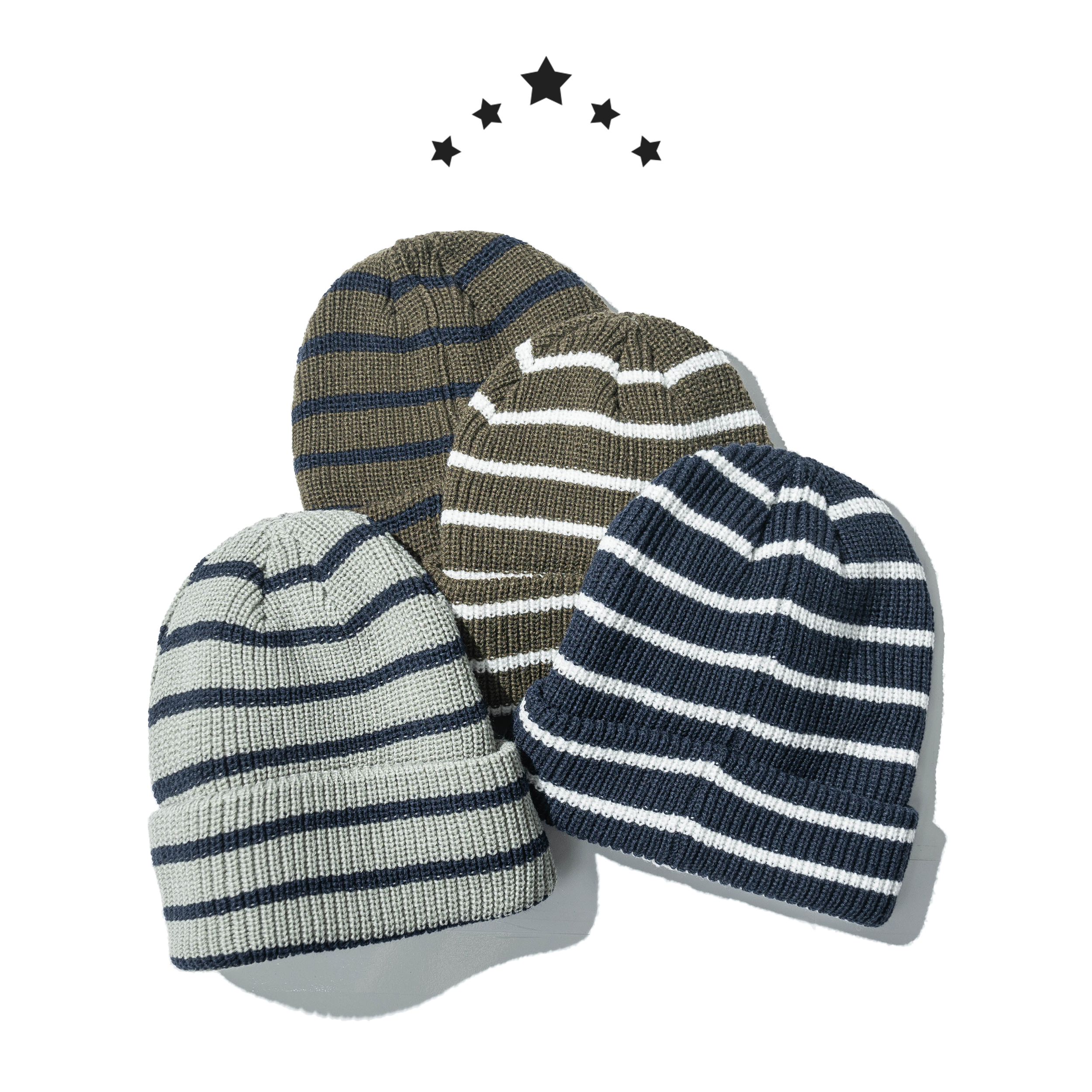 Stripe Beanie 針織 條紋毛帽 [C-B5]