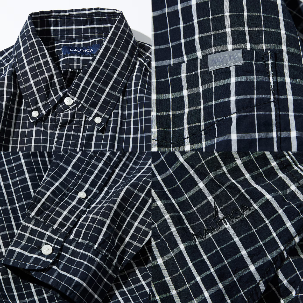"代購" NAUTICA Washed Broad Tattersall L/S Shirts