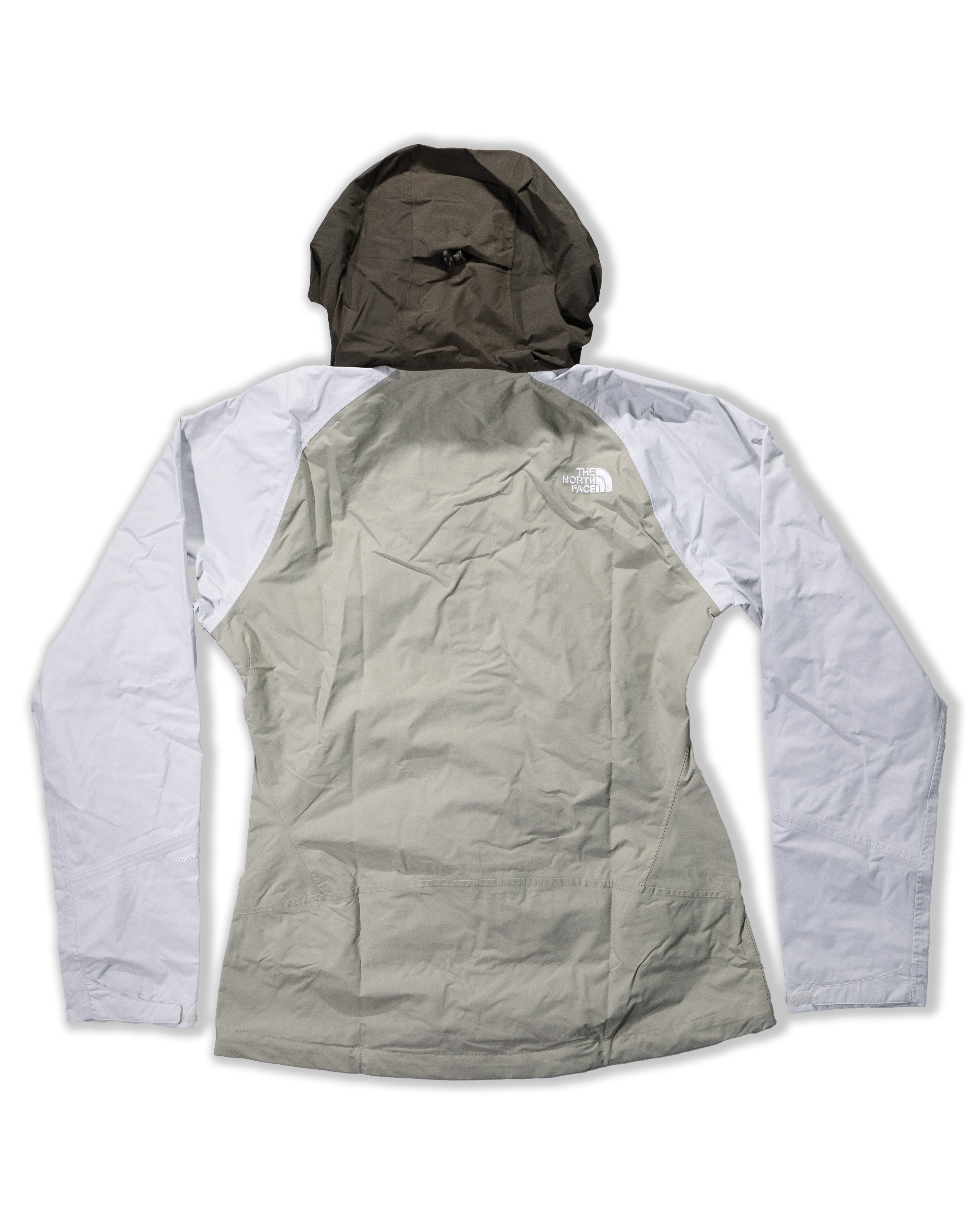 TNF北臉 0200 女 卡其白咖拼色 Dryvent