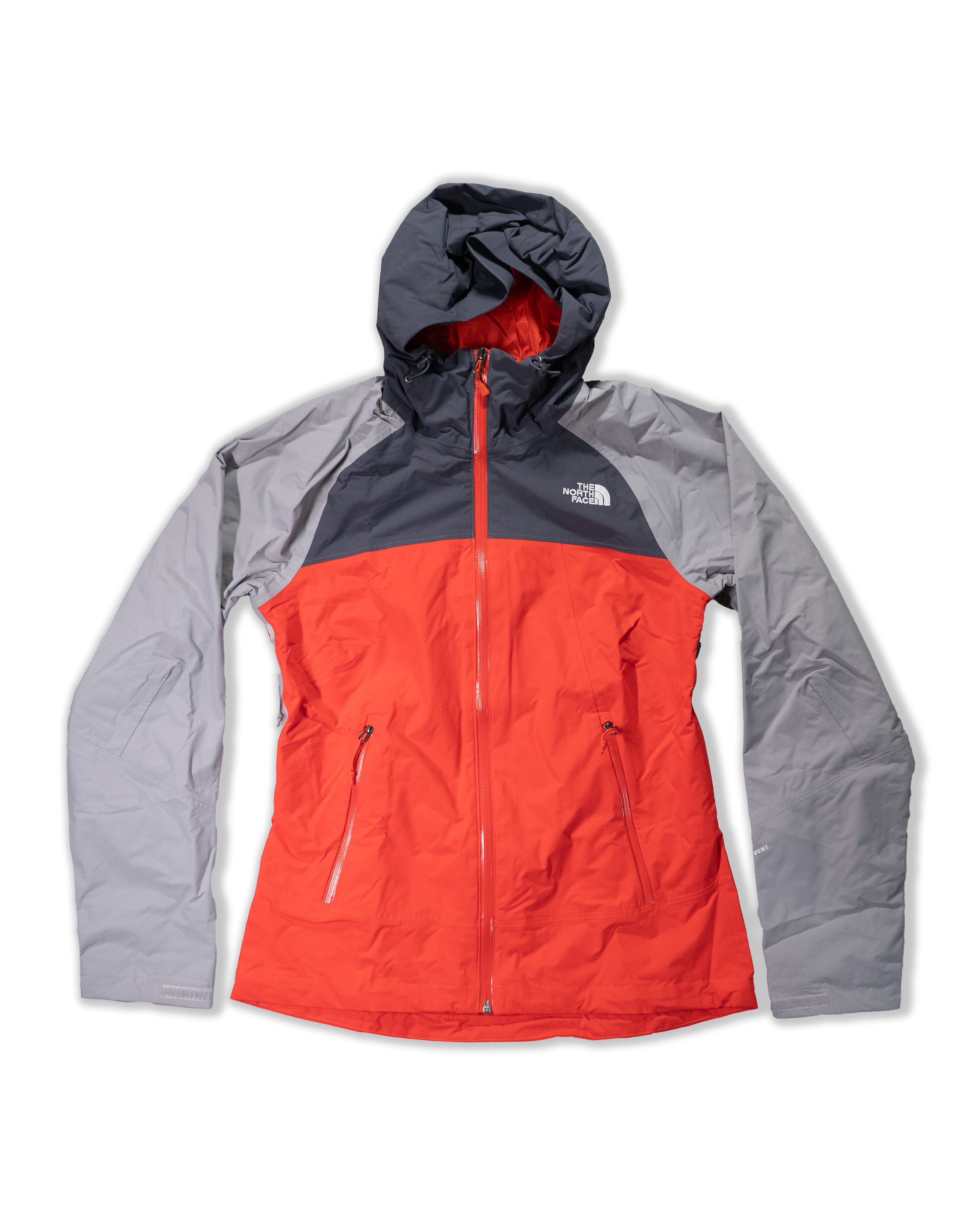 TNF北臉 0196 女 紅灰拼色 Dryvent