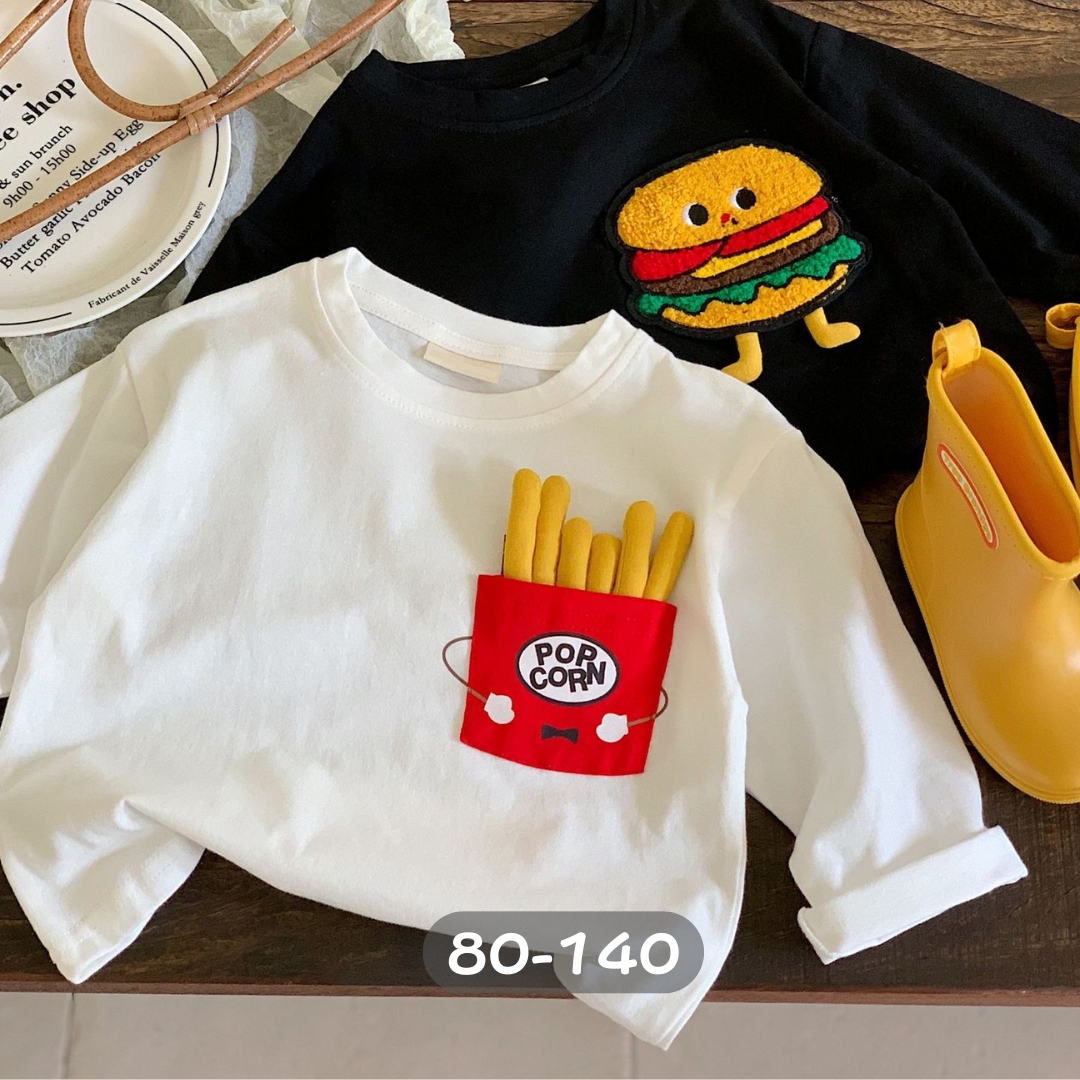 漢堡薯條長袖上衣