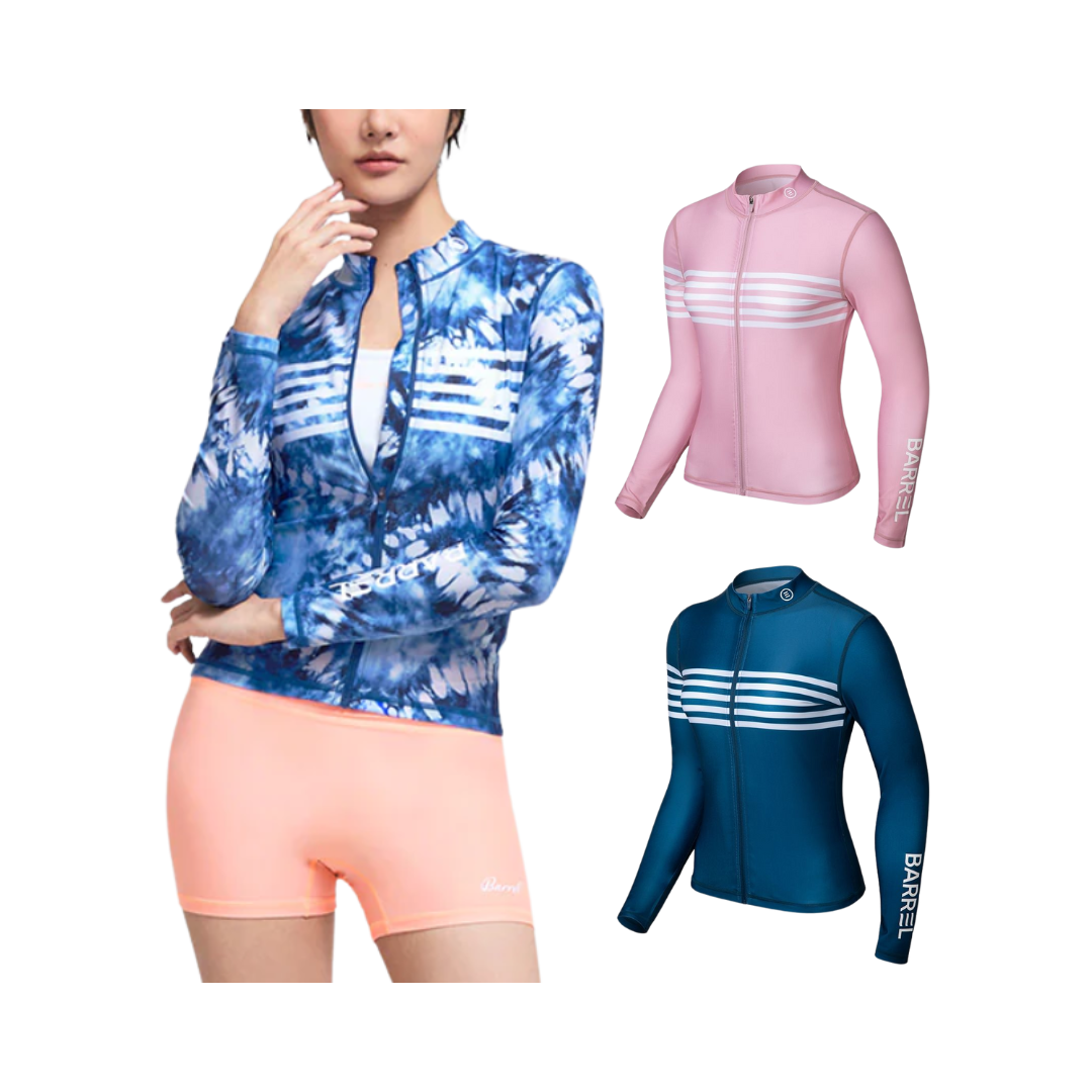 ▲BARREL OCEAN海洋系列 女款拉鍊防曬衣