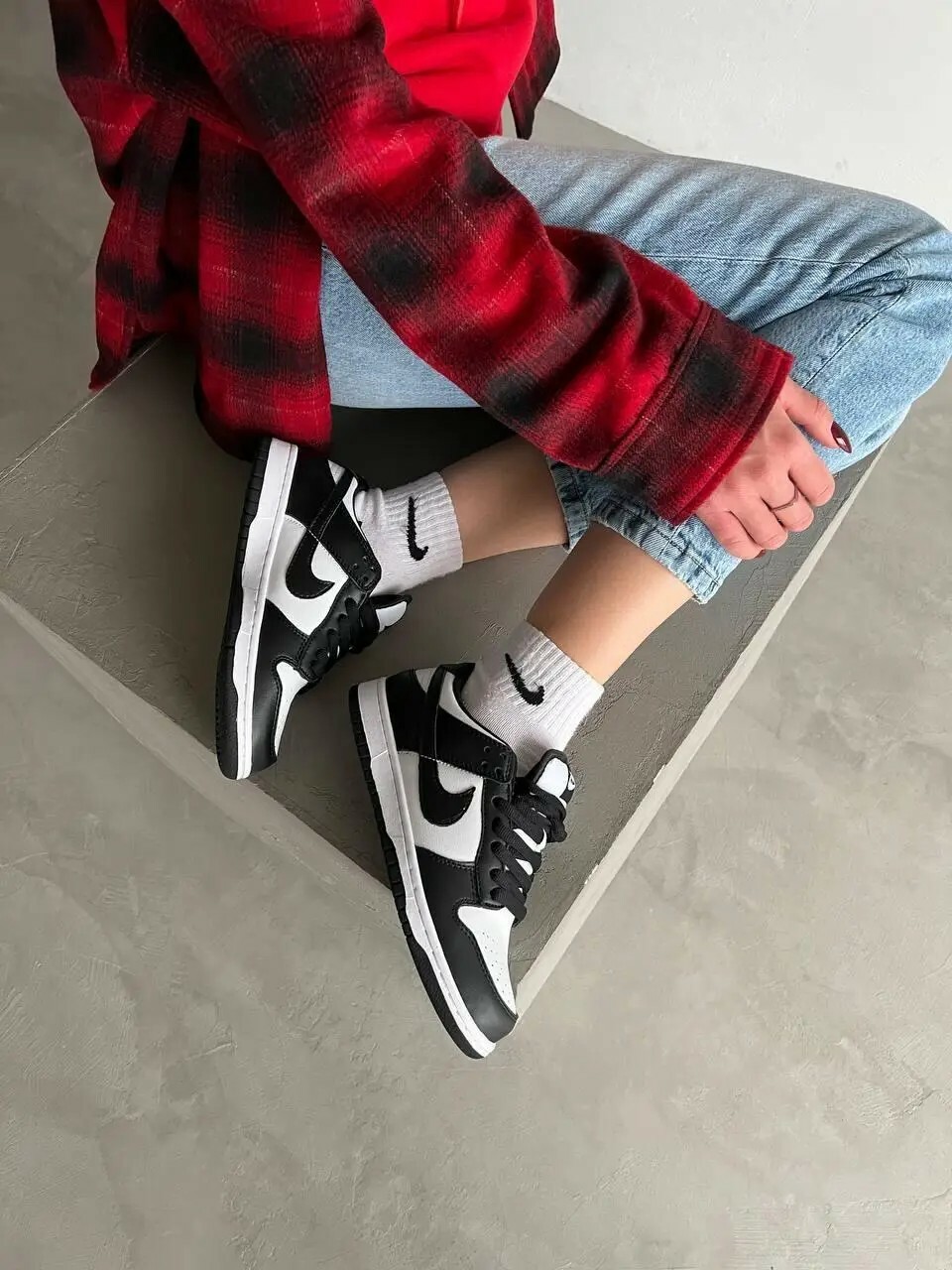 現貨 NIKE DUNK LOW 熊貓 黑白 大童鞋 CW1590-100