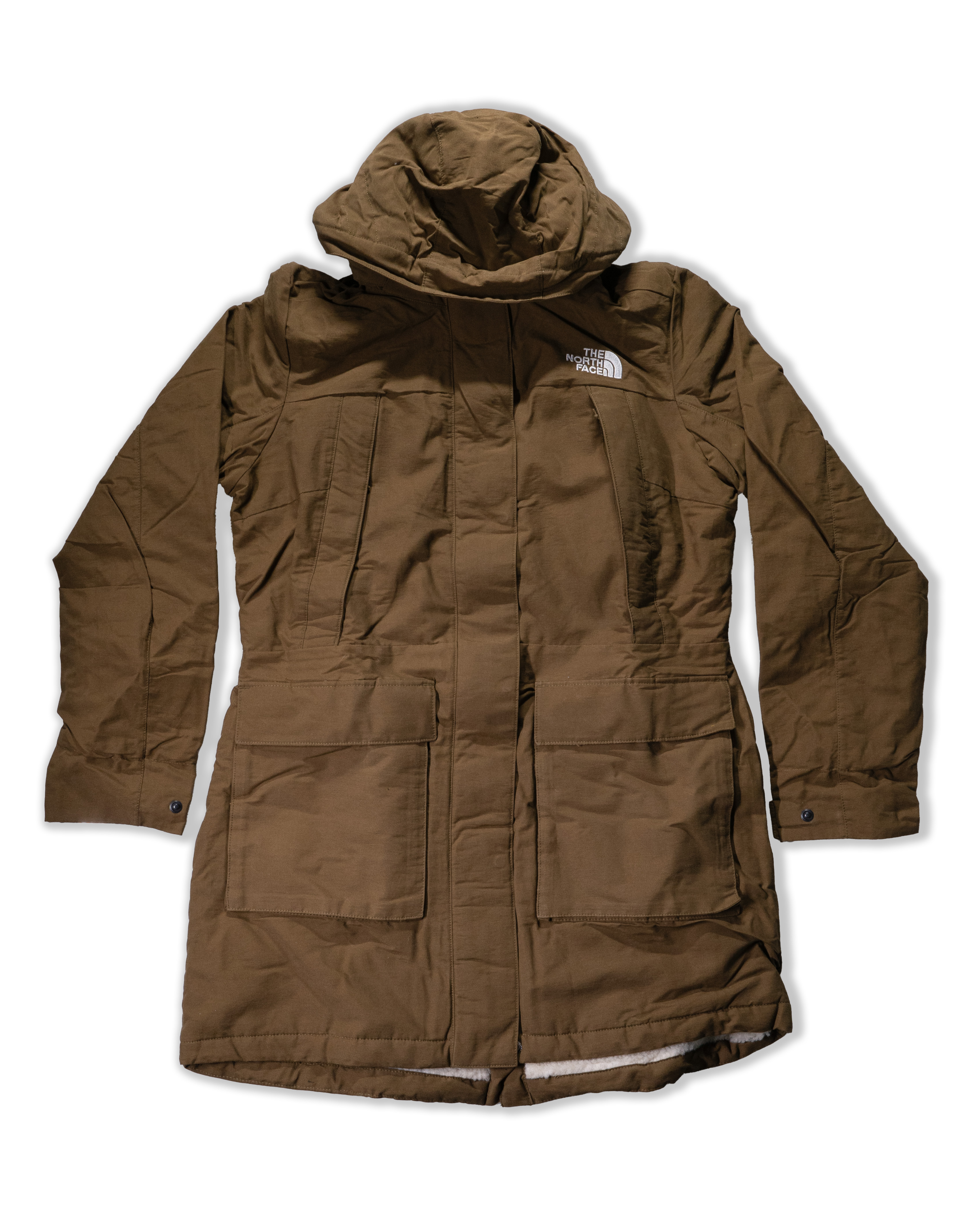 TNF北臉 0209 女 咖色 cotton