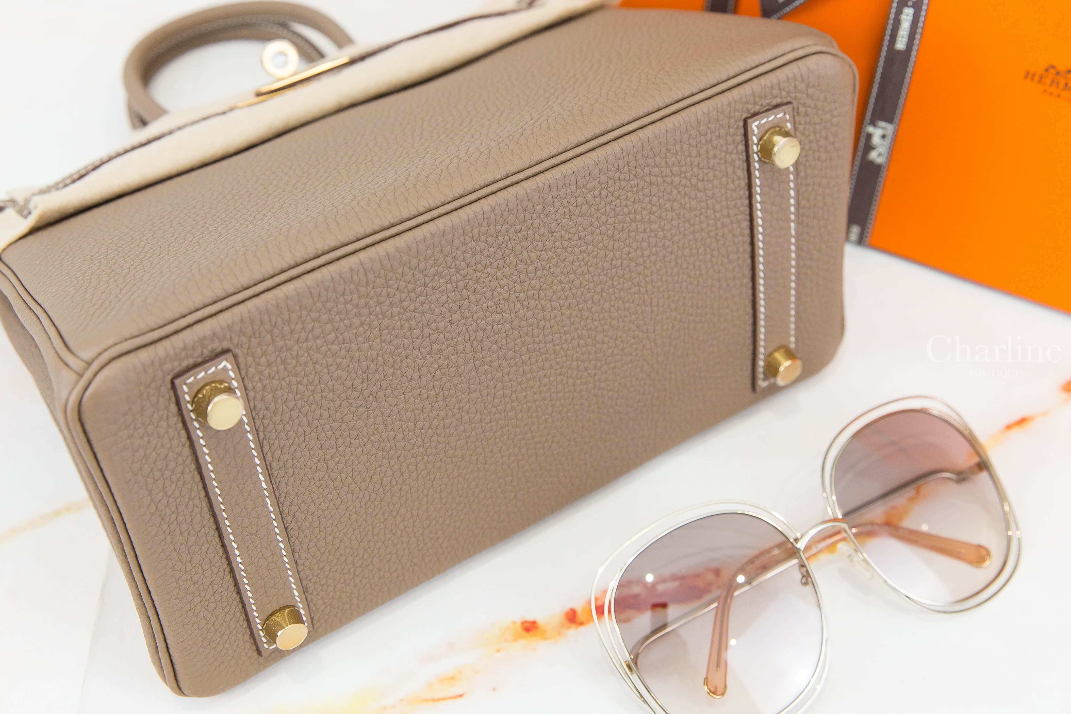 Hermès Birkin 25cm 18 Etoupe Togo 大象灰金釦鉑金包-Charline Boutique 精品代購