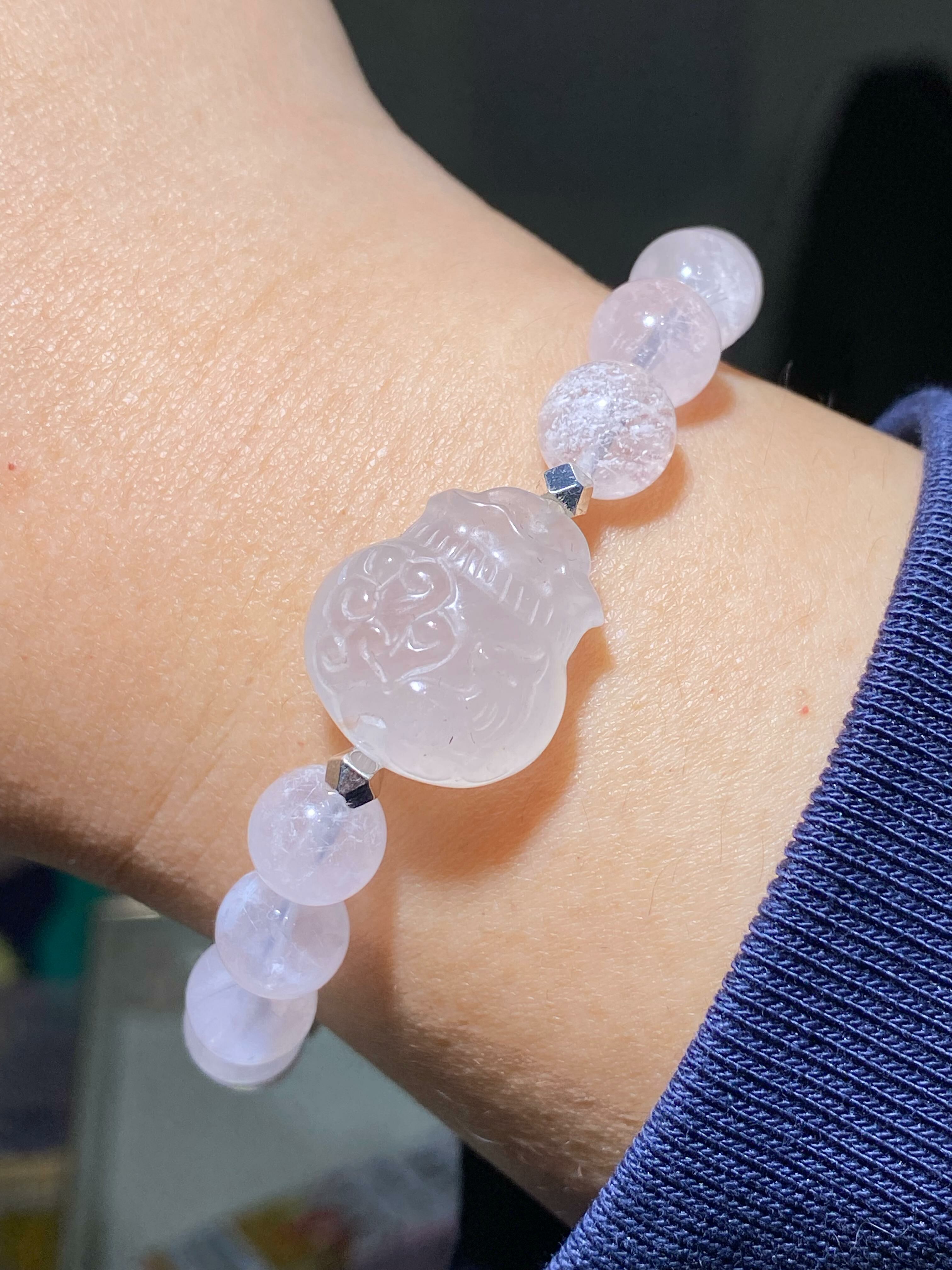 雪花幽靈配白兔毛九尾錢袋